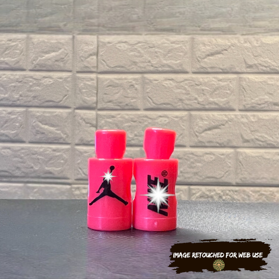 Replacement Jordan Lace Locks (Infrared Base Black, Not Red)