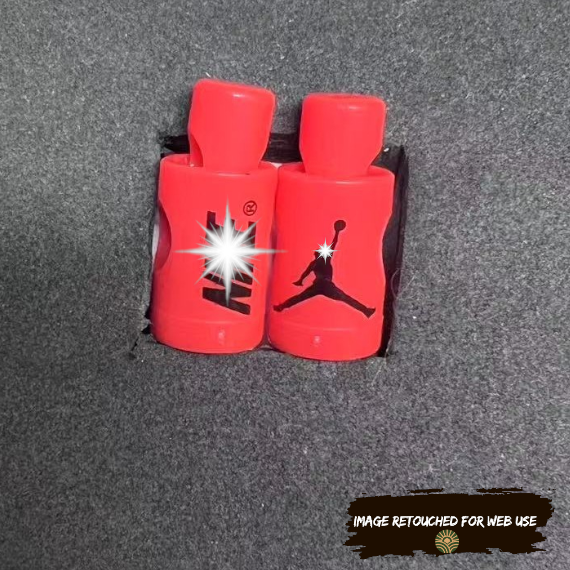 Replacement Jordan Lace Locks (Infrared Base Black, Not Red)