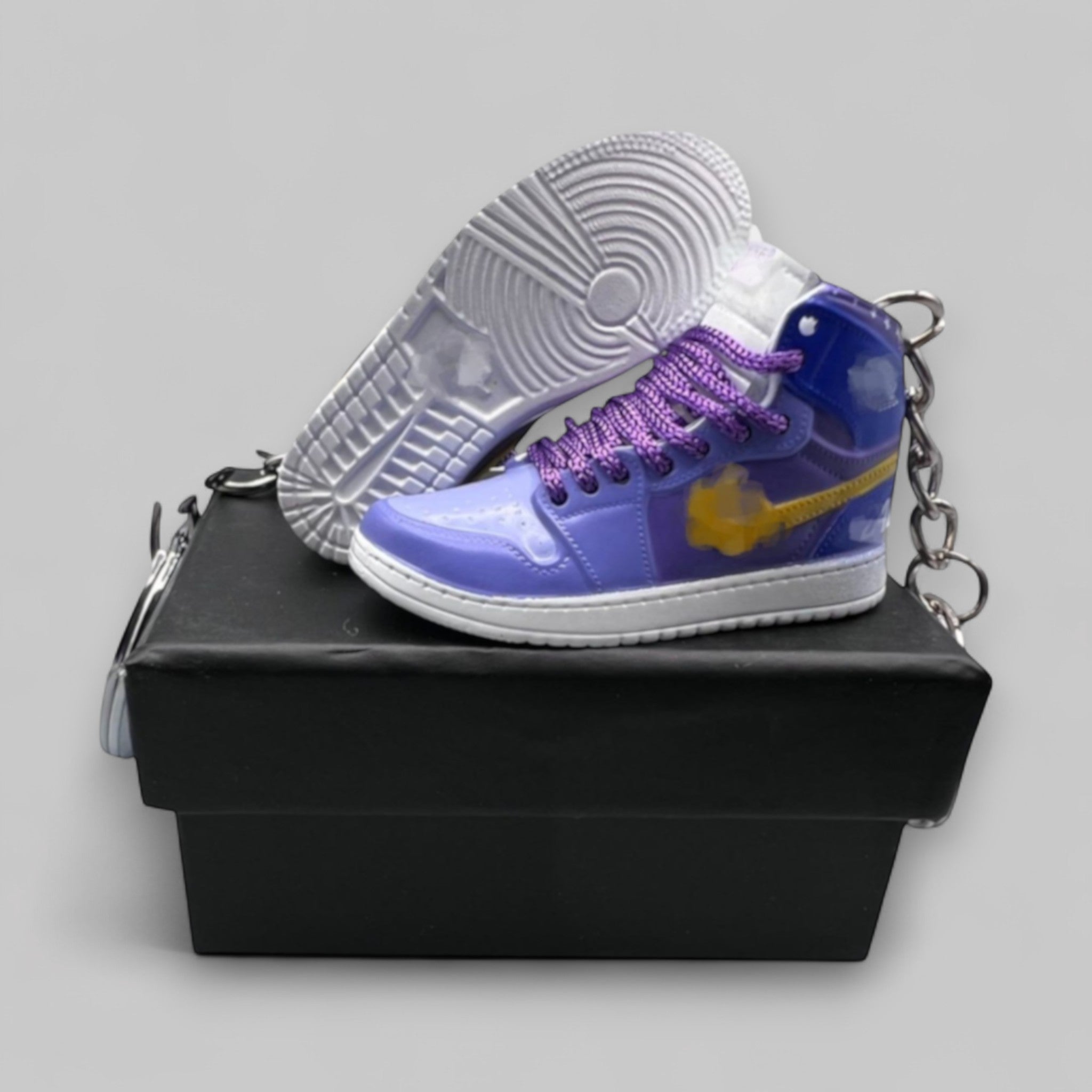 1:6 Scale Mini Sneaker – Doll Wear or Keychain - "Black Mamba"