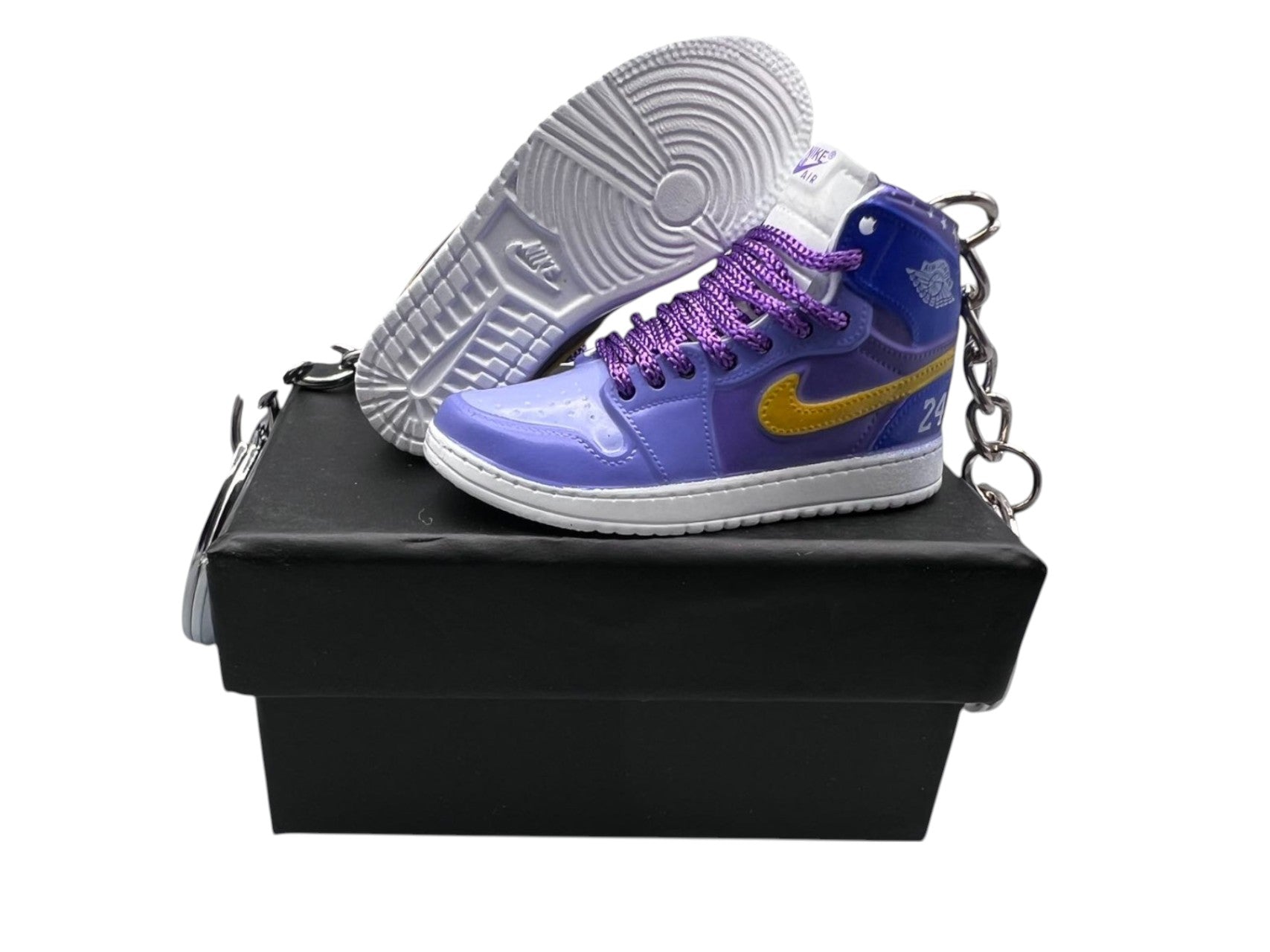 "Black Mamba ” AJ1 3D Mini Sneakers-1/6 Scaled Shoes/ Keychains.