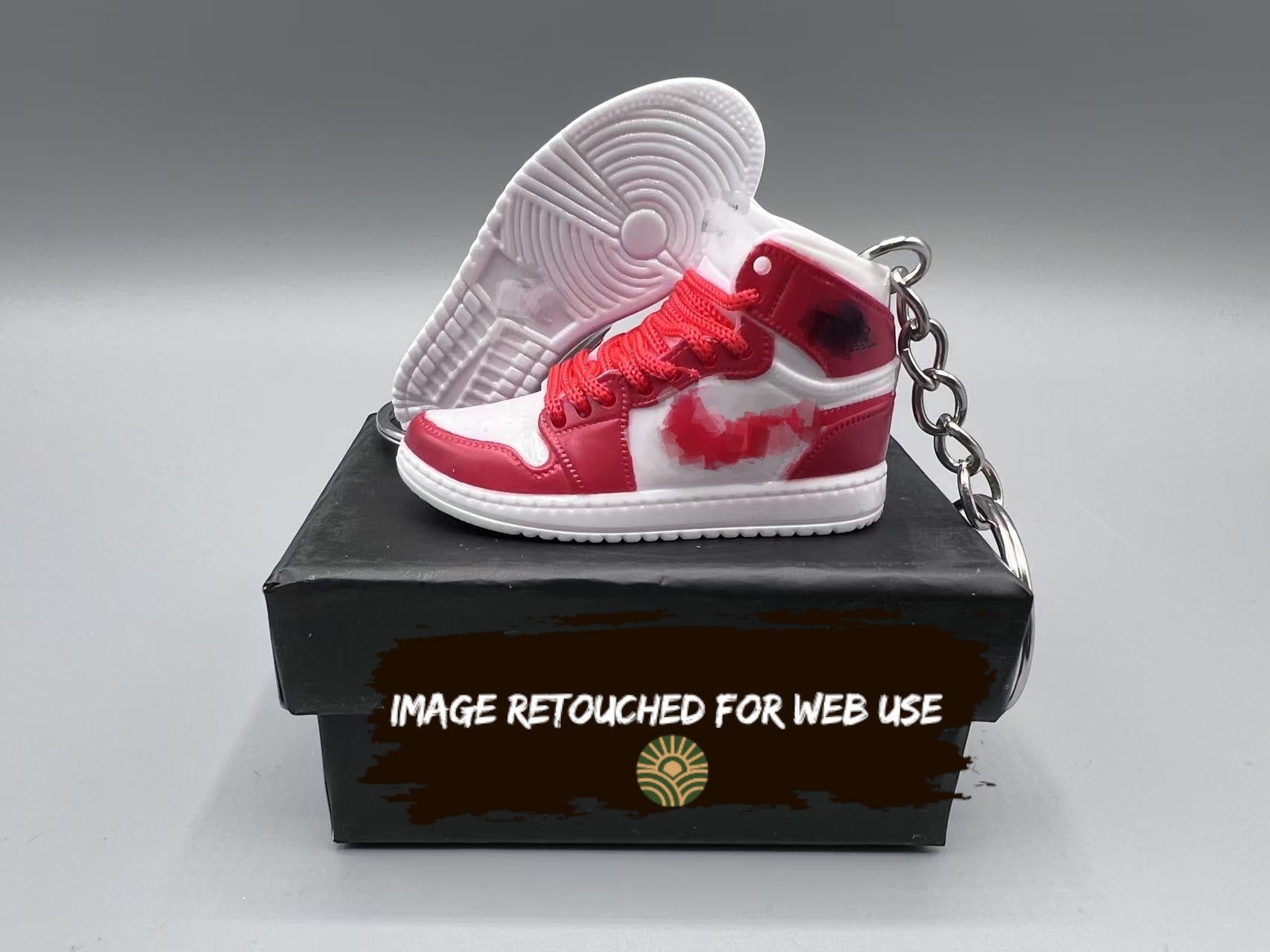 1:6 Scale Mini Sneaker – "Red/White"
