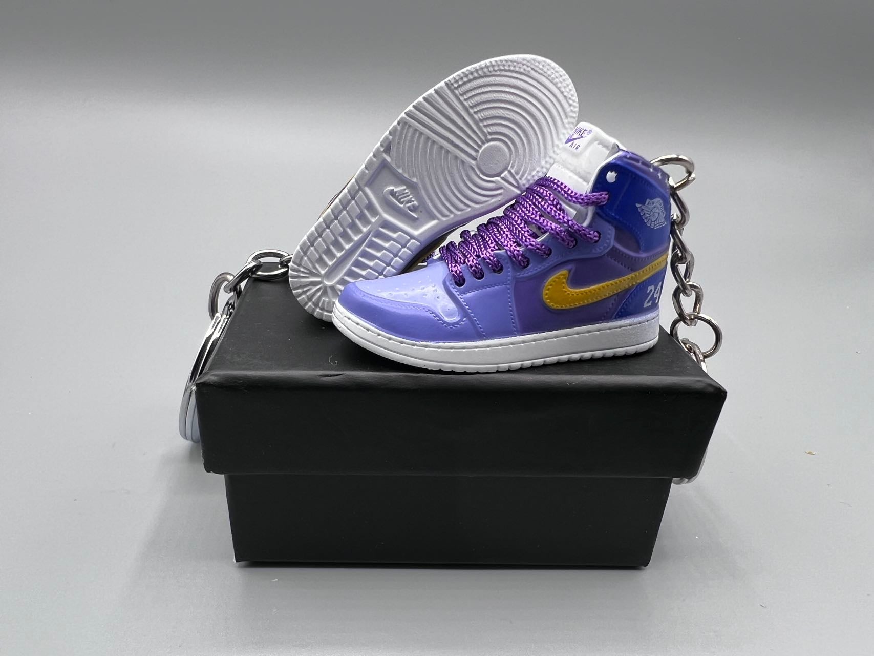 1:6 Scale Mini Sneaker – Doll Wear or Keychain - "Black Mamba"