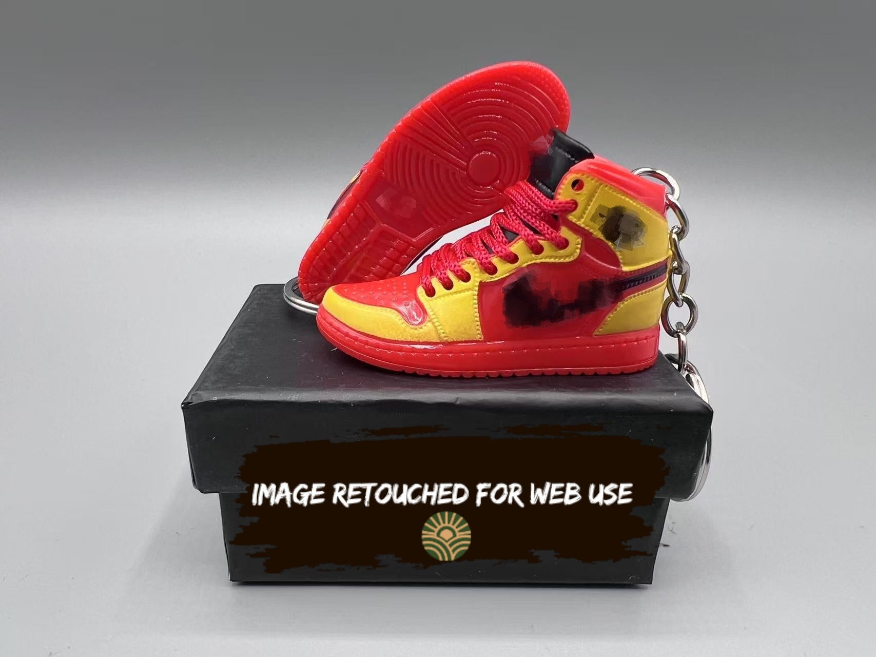 1:6 Scale Mini Sneaker – "Red/Gold IronMan Inspired Colorway"