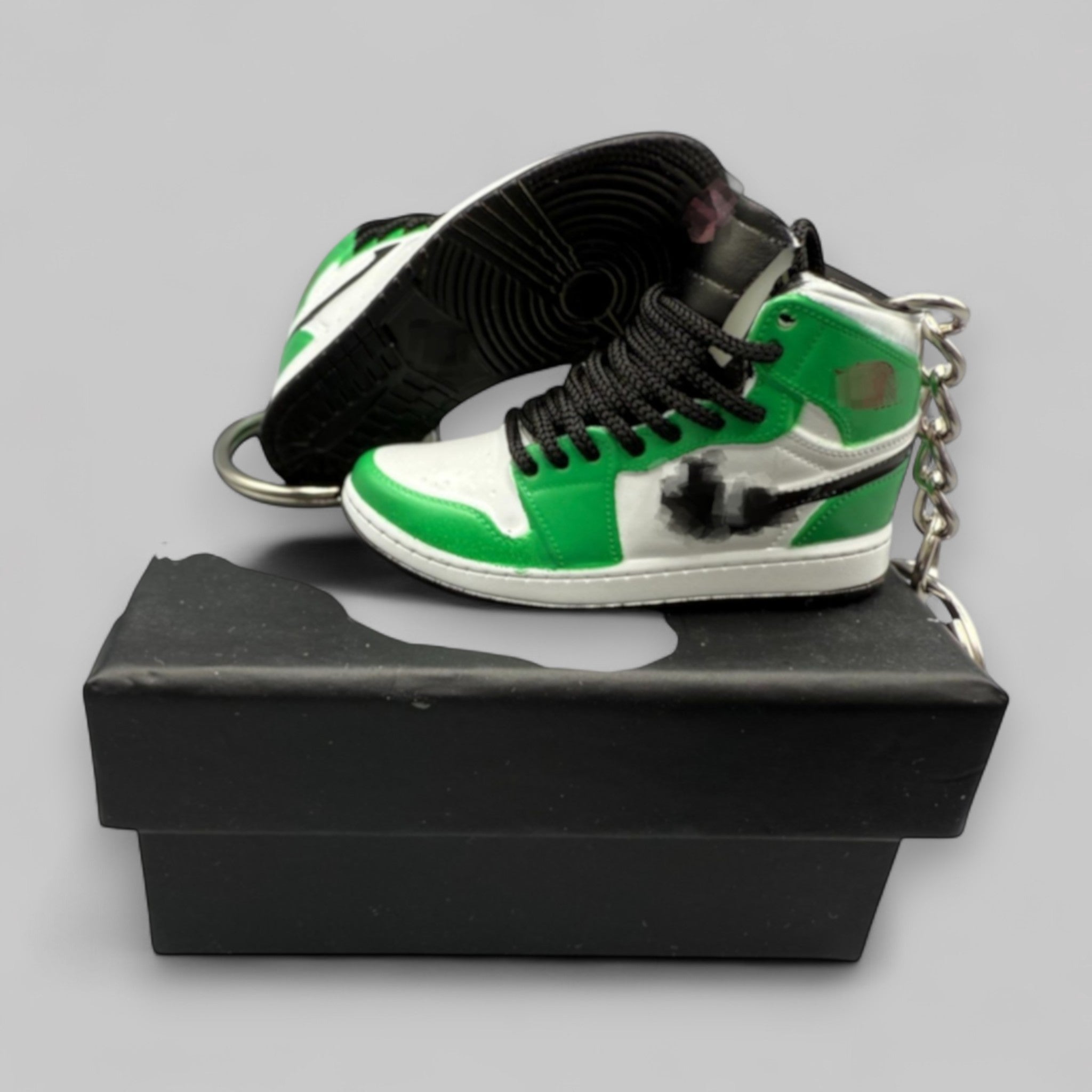 1:6 Scale Mini Sneaker – Doll Wear or Keychain - "WMN  Lucky Green"