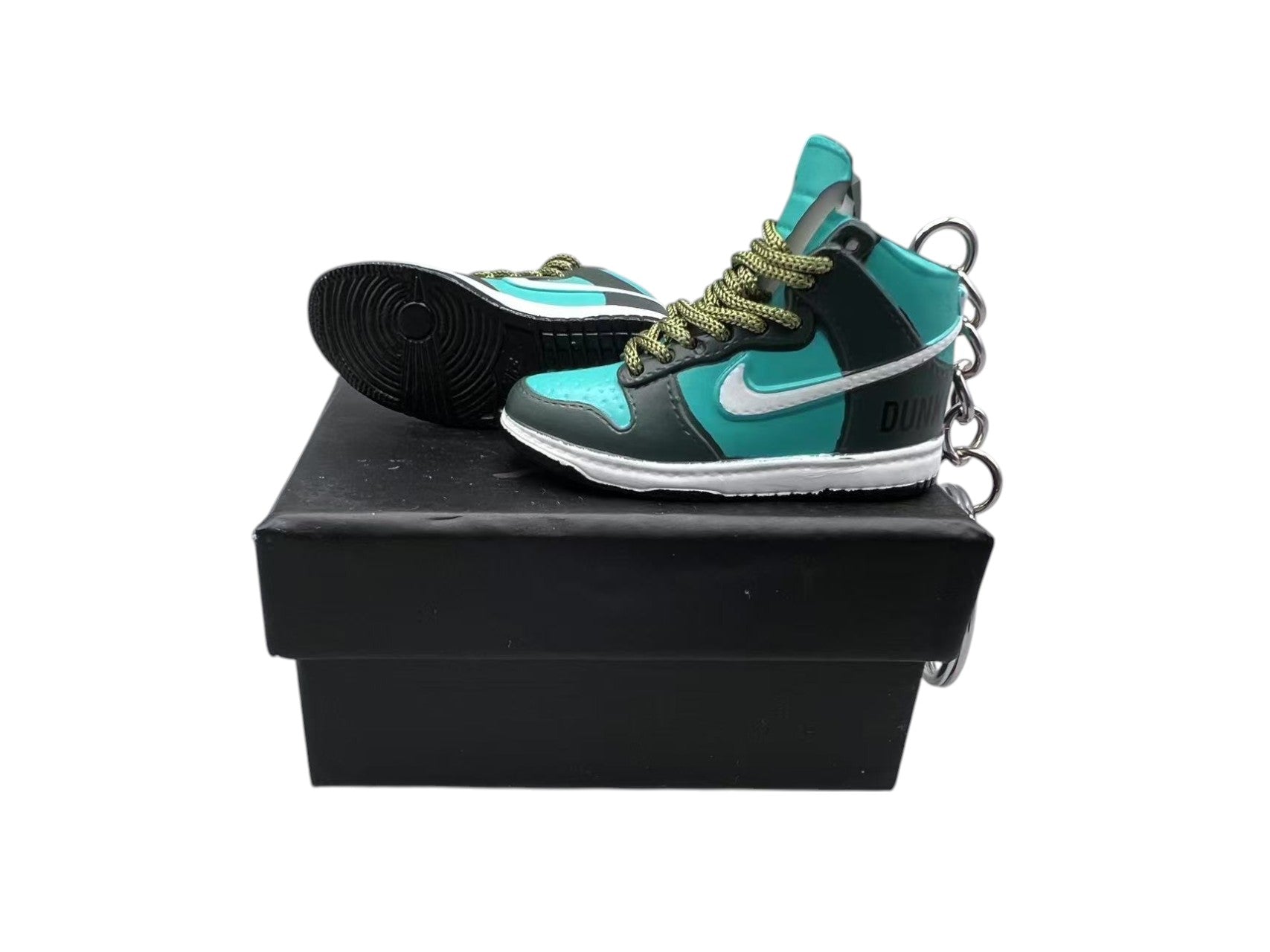 【Athletic Club Pro Green】SB Dunk High Sneaker Keychain image 0