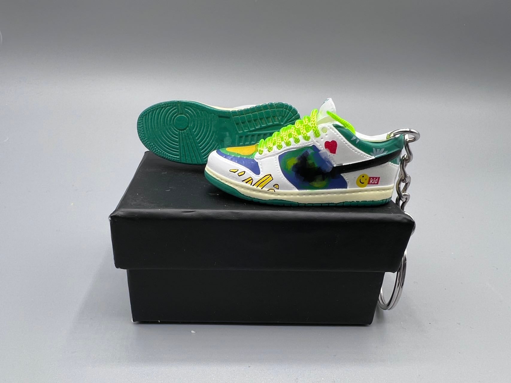1:6 Scale Mini Sneaker – "Street Graffiti Green"
