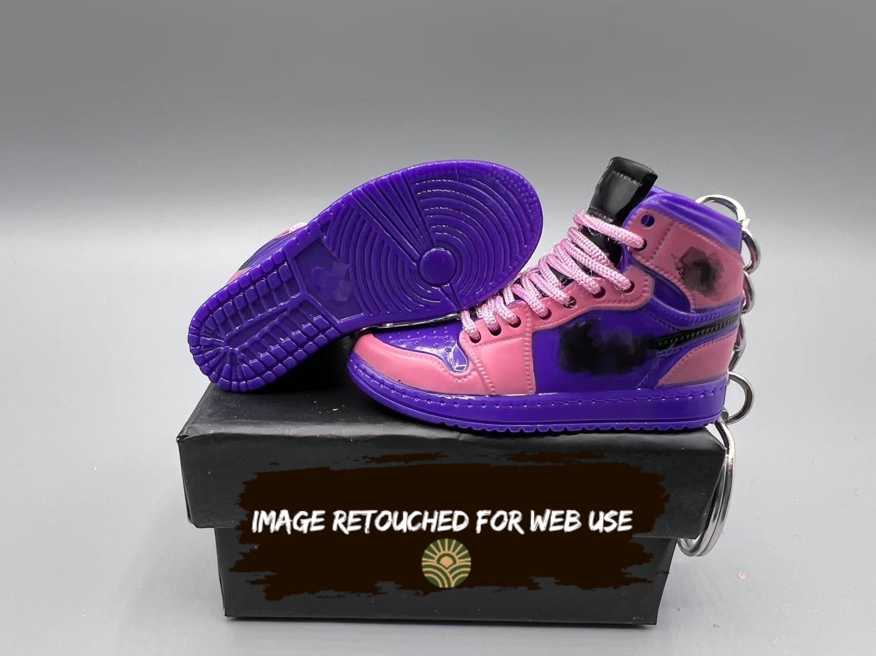 1:6 Scale Mini Sneaker – "Purple/Pink"