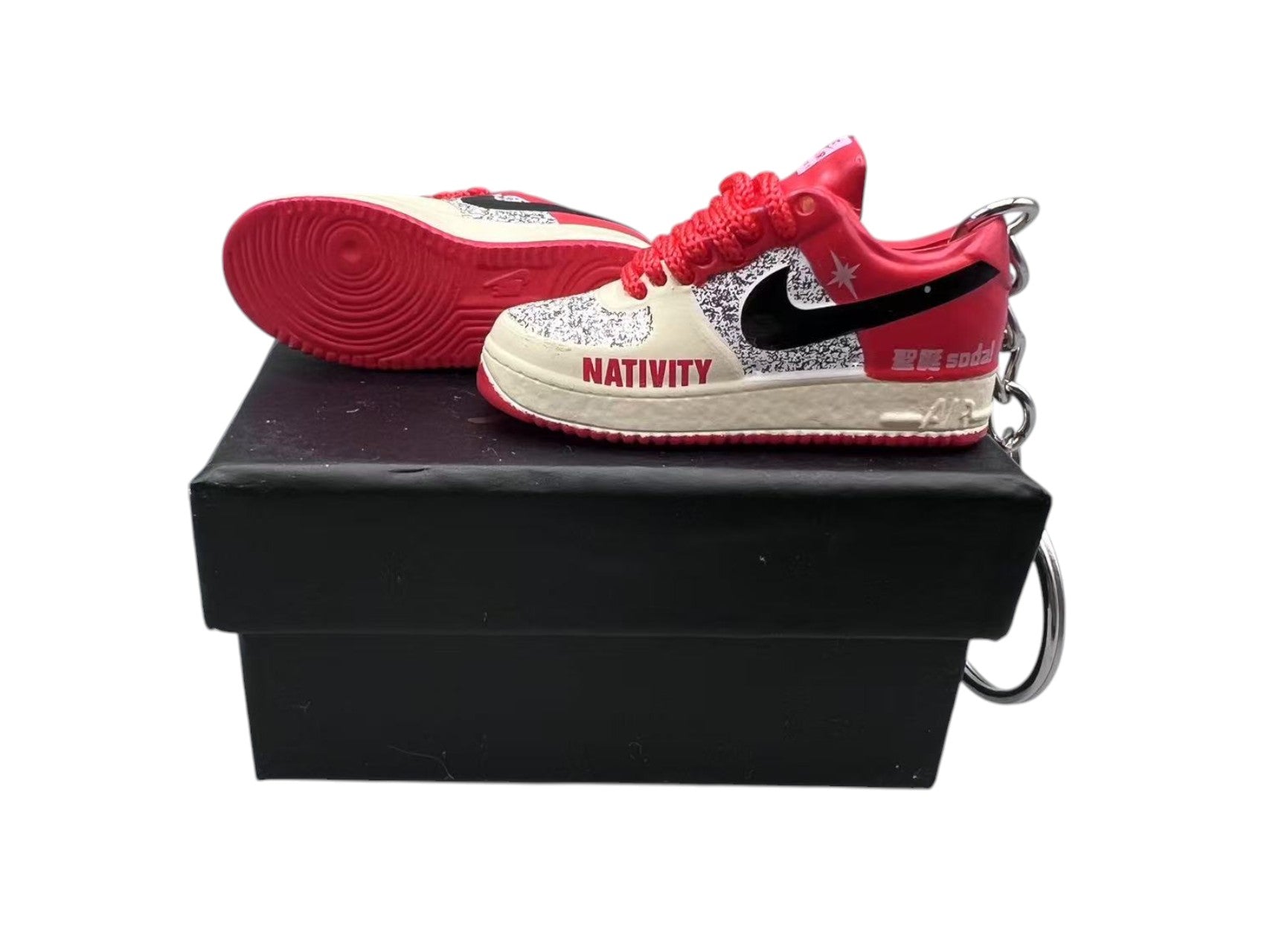 【X'MAS】Air Force 1 Shoe Keychain image 0