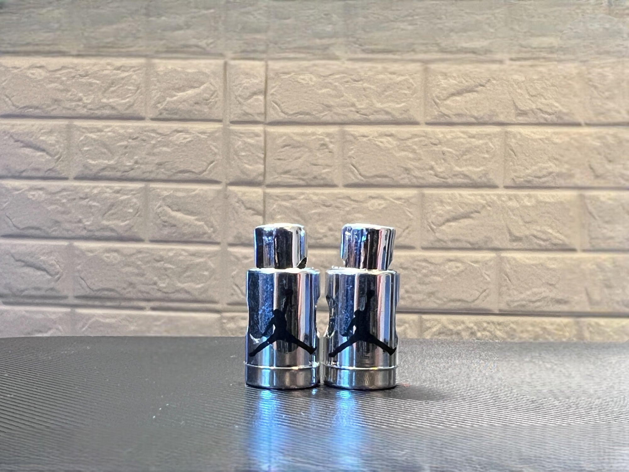 Replacement Jordan Lace Locks (Silver/Black)