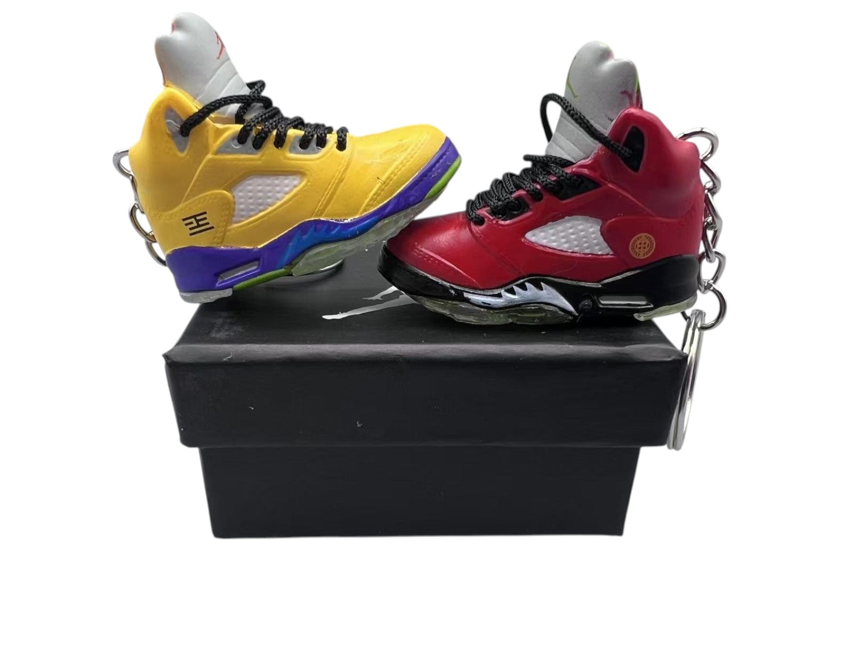 【What The】Air Jordan 5 Retro Shoe Keychain image 0
