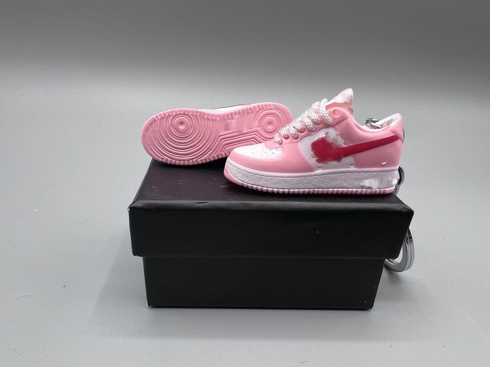 1:6 Scale Mini Sneaker – Doll Wear or Keychain - "Valentine Pink"