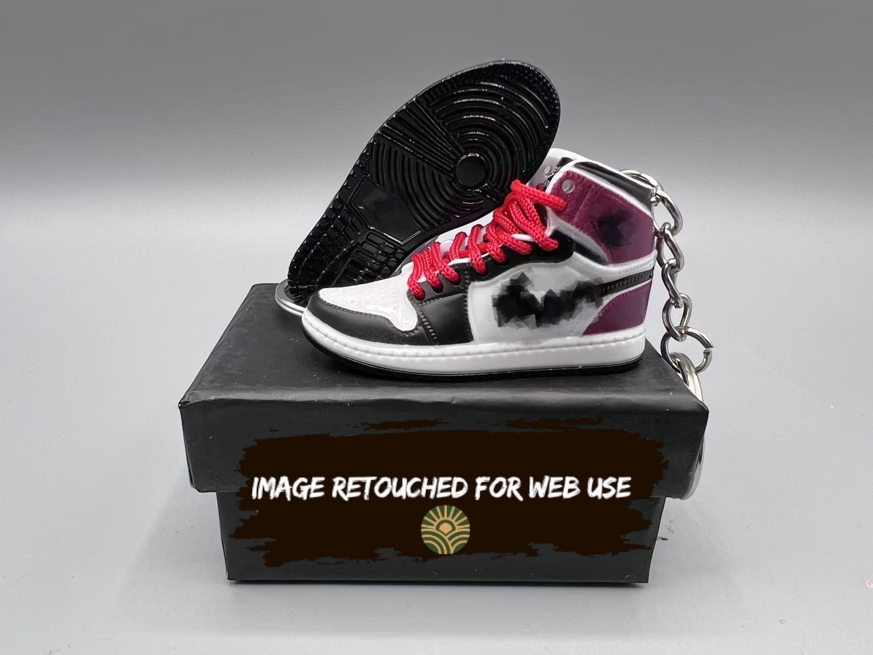 1:6 Scale Mini Sneaker – "Red Wine"