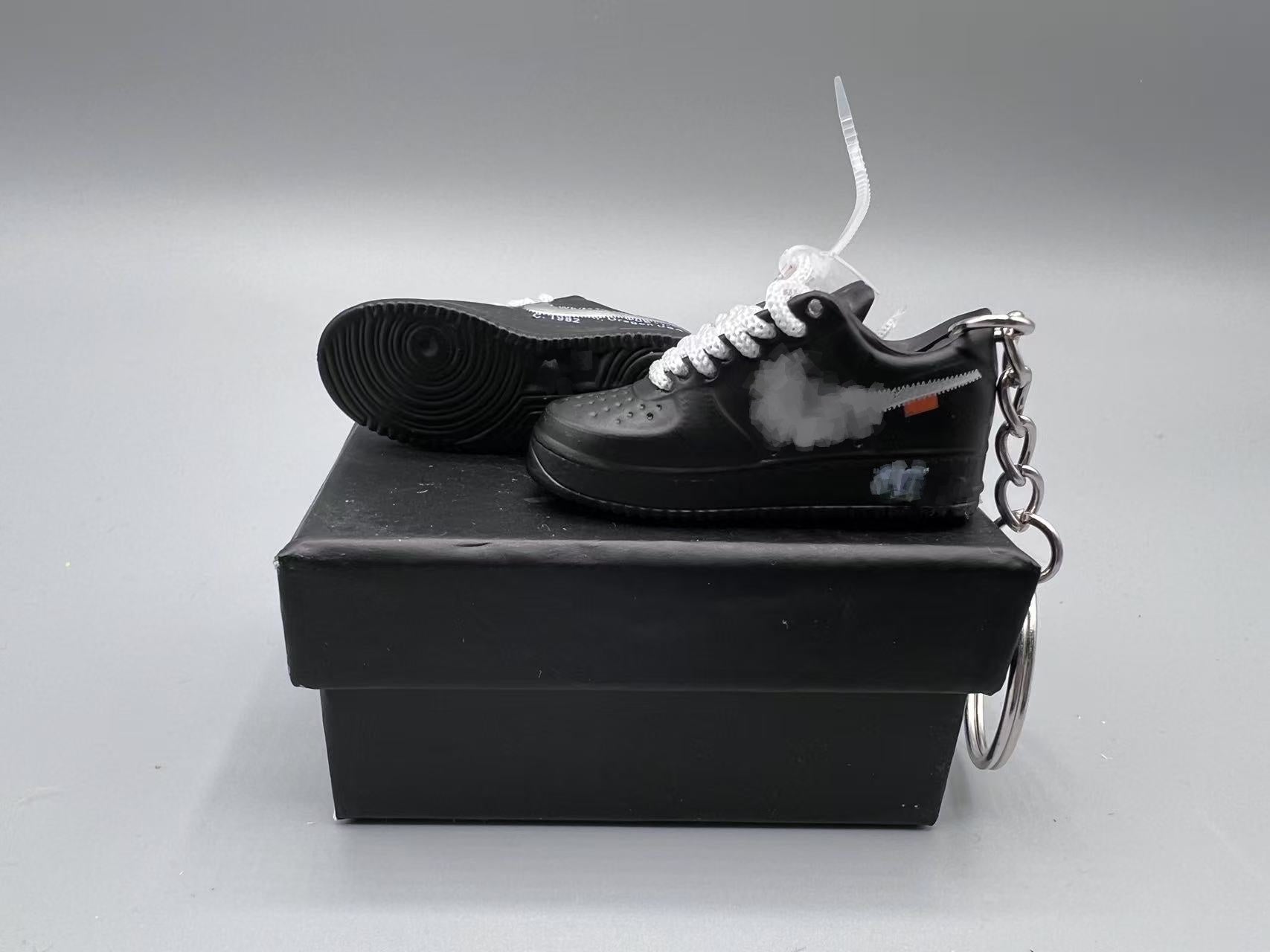 1:6 Scale Mini Sneaker – Doll Wear or Keychain - "Off-white & black tone"
