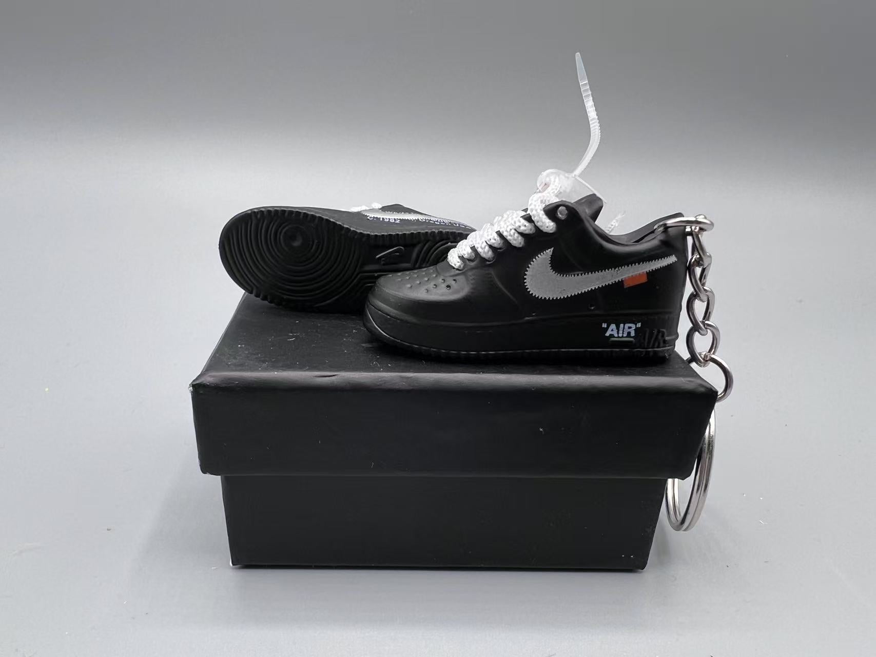1:6 Scale Mini Sneaker – Doll Wear or Keychain - "Off-white & black tone"