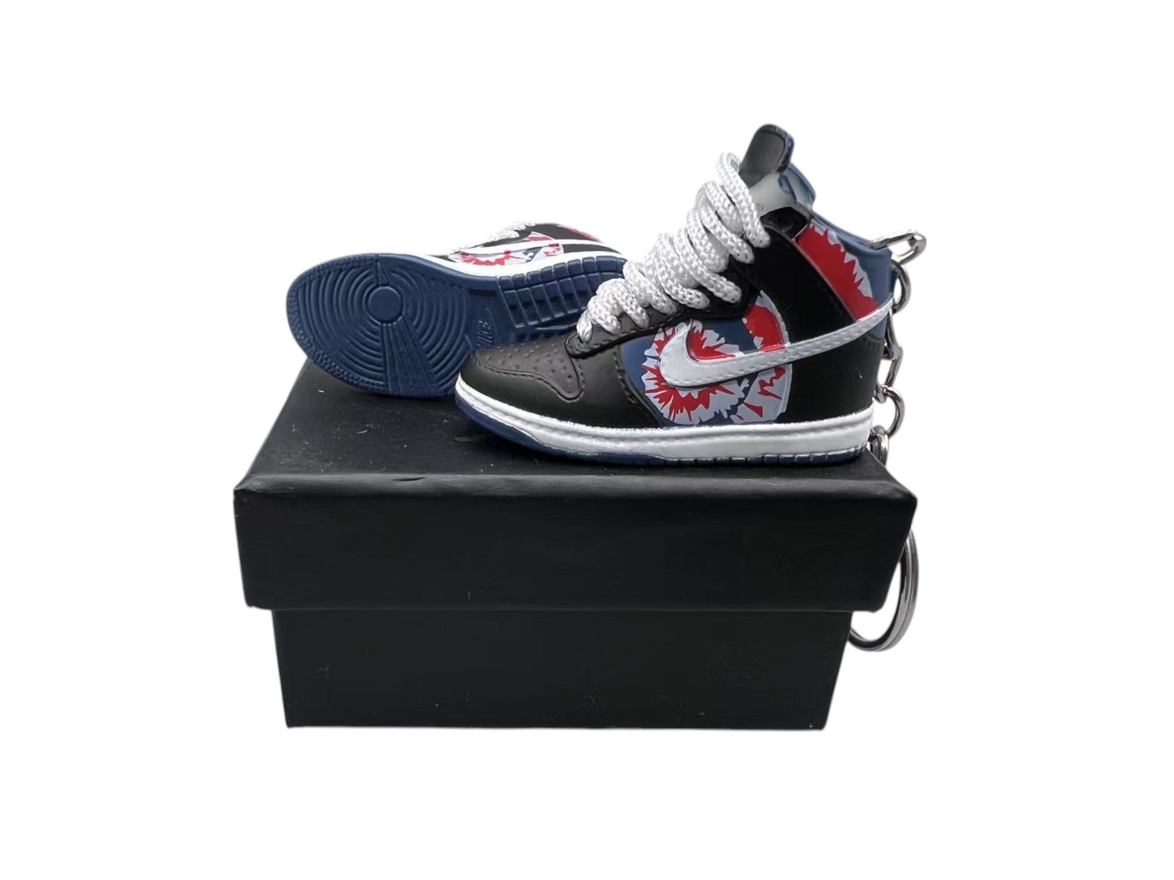 【HUF Tie-Dye】SB Dunk High Sneaker Keychain image 0