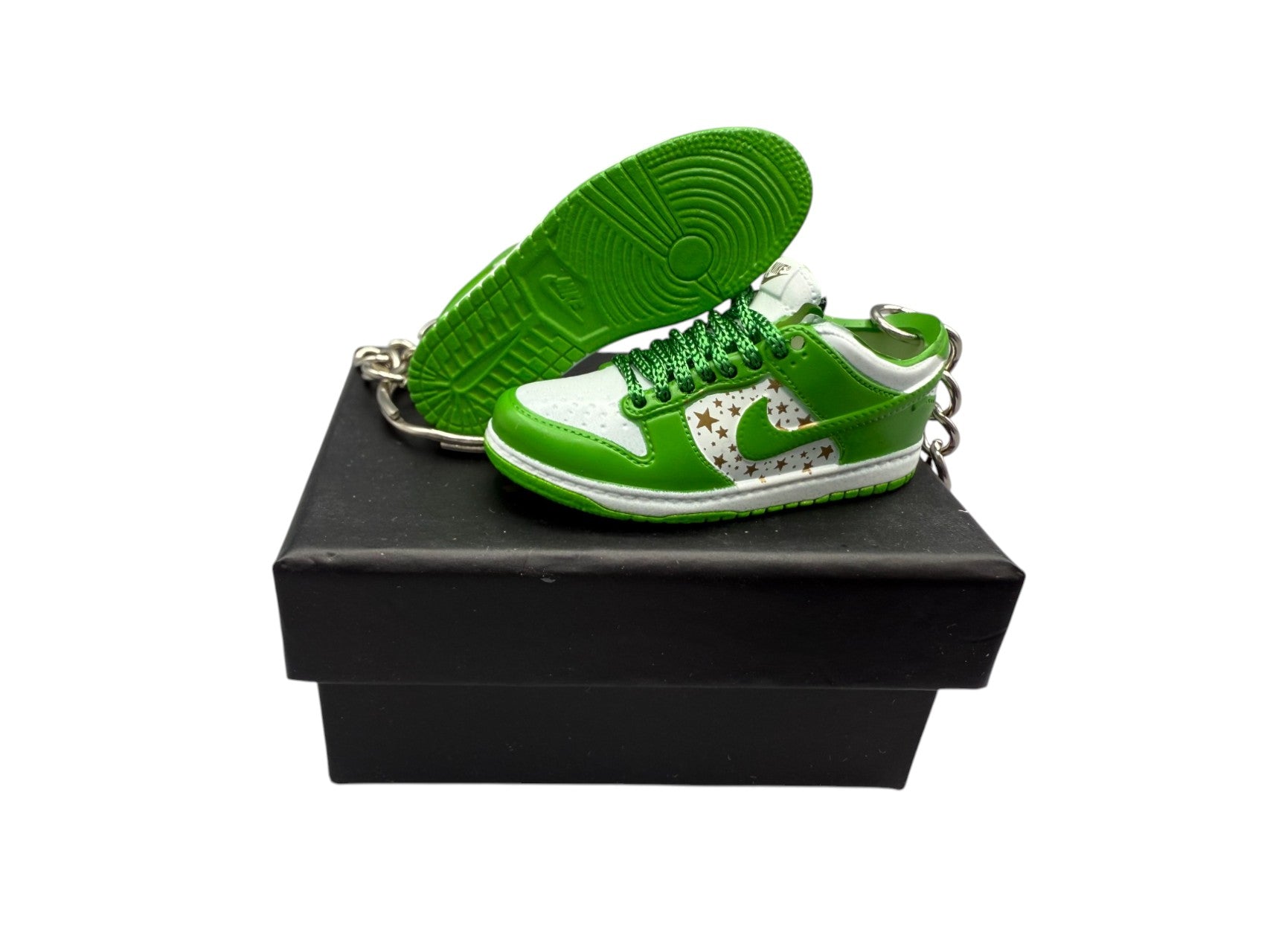 【Supreme Stars Green】SB Dunk Shoe Keychain image 0