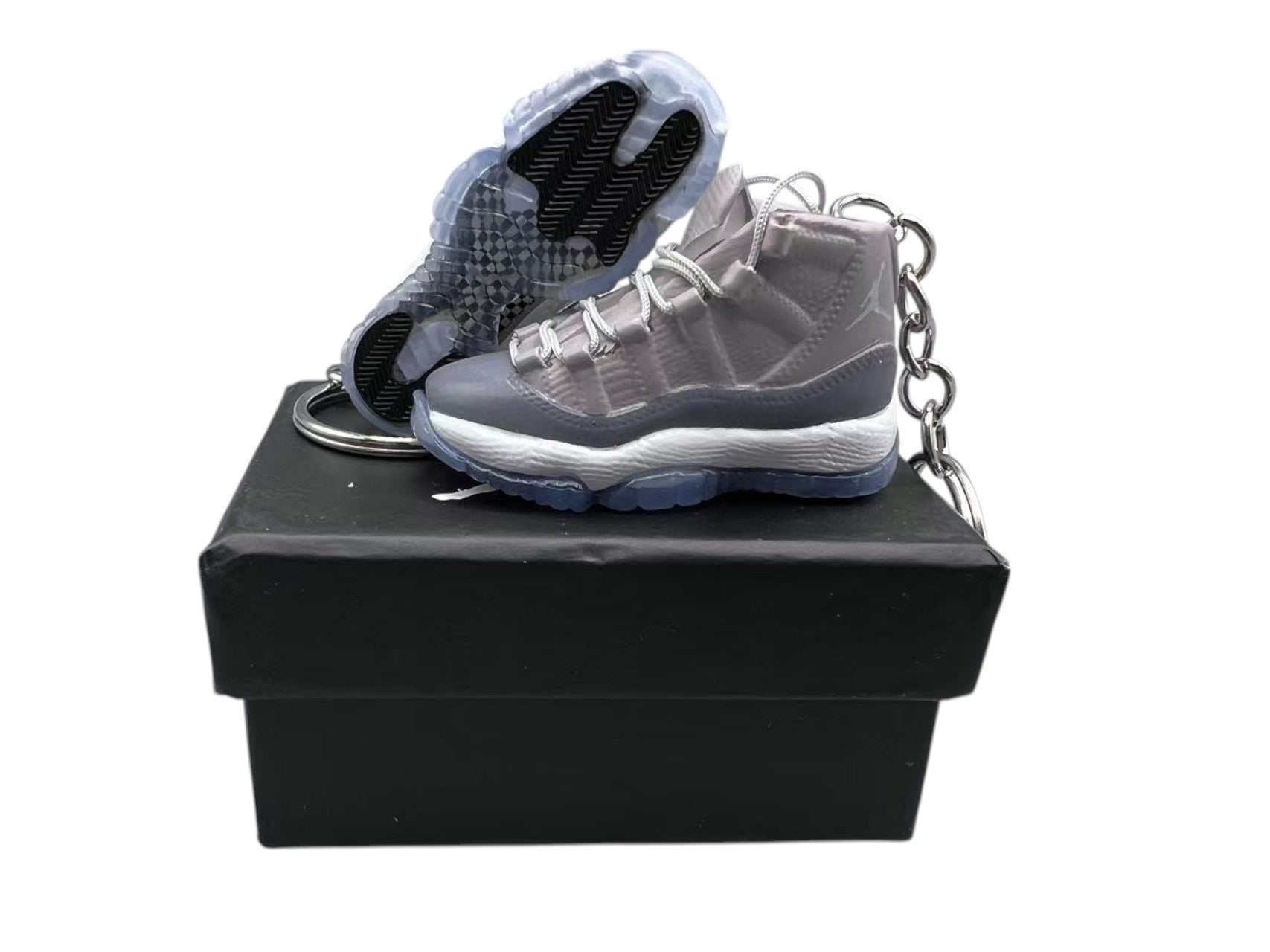 【Cool Grey】Air Jordan 11 Shoe Keychain image 0