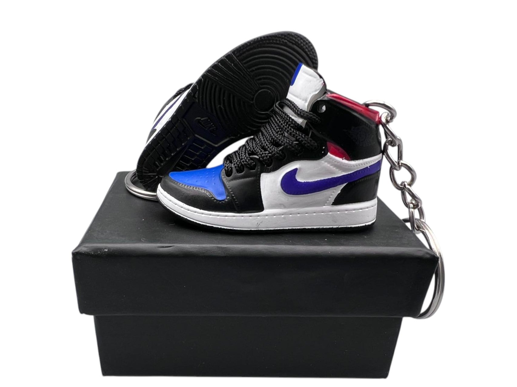 "Lakers Top 3" AJ1 3D Mini Sneakers-1/6 Scaled Shoes/ Keychains.