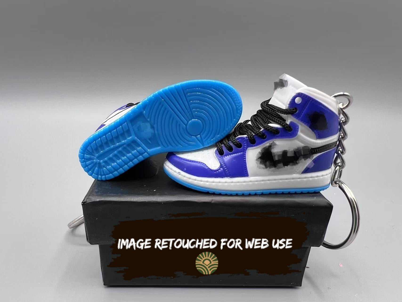 1:6 Scale Mini Sneaker – "Racer Blue/Purple"