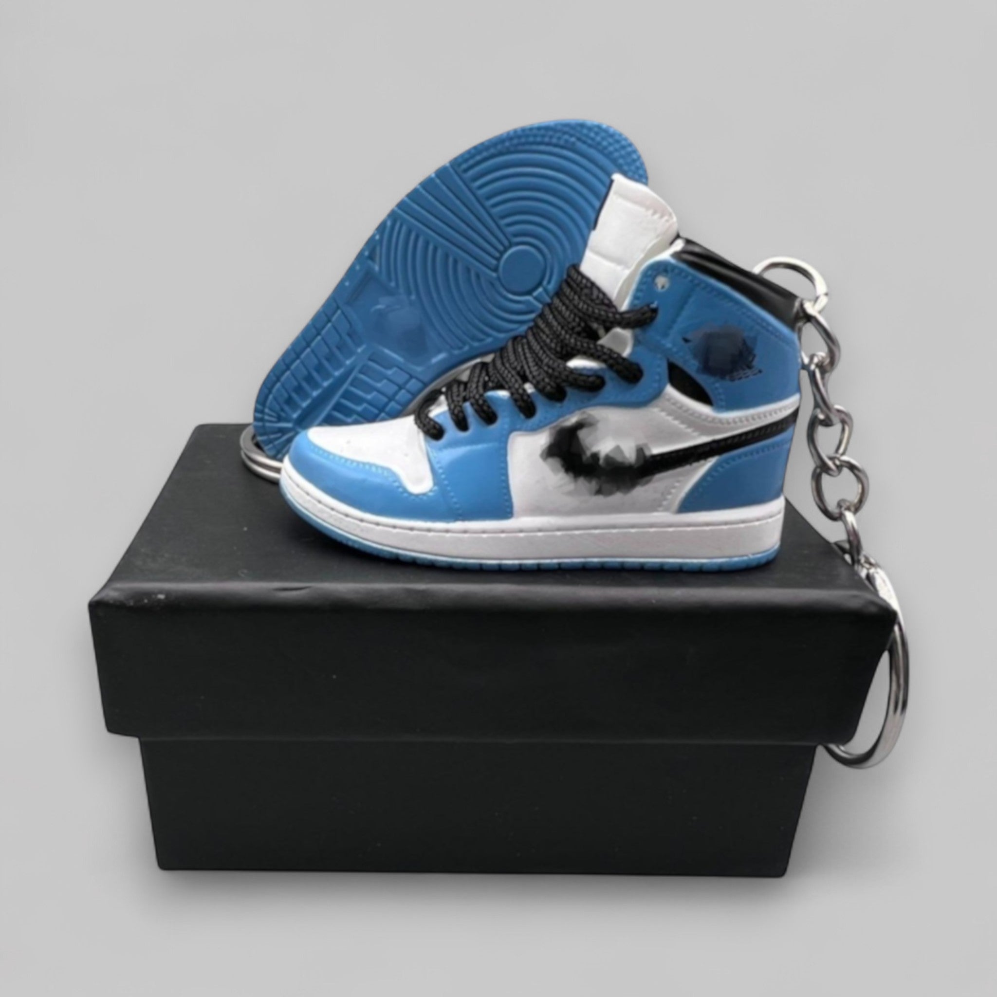 1:6 Scale Mini Sneaker – Doll Wear or Keychain - "University Blue"