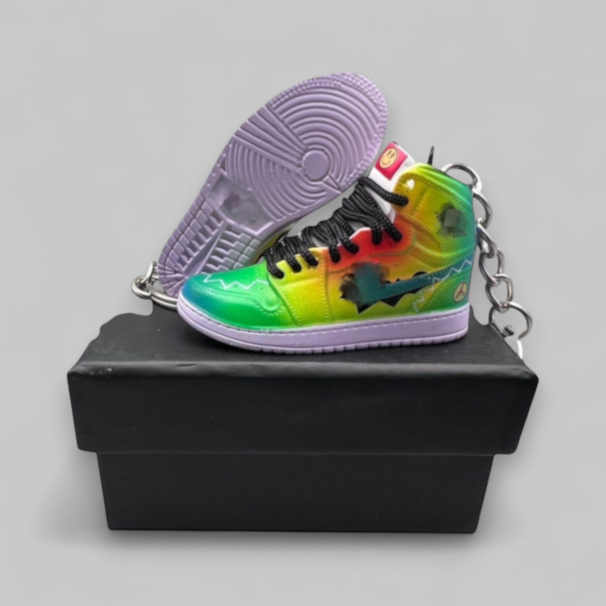 1:6 Scale Mini Sneaker – Doll Wear or Keychain - "Colores Y Vibras"