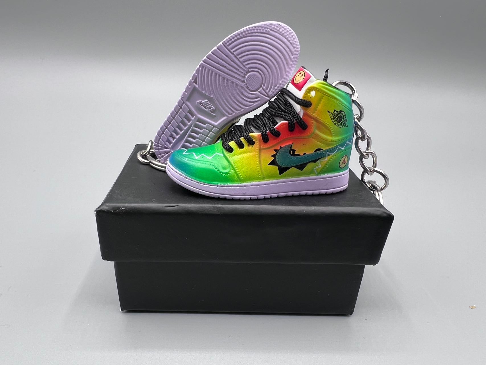 1:6 Scale Mini Sneaker – Doll Wear or Keychain - "Colores Y Vibras"