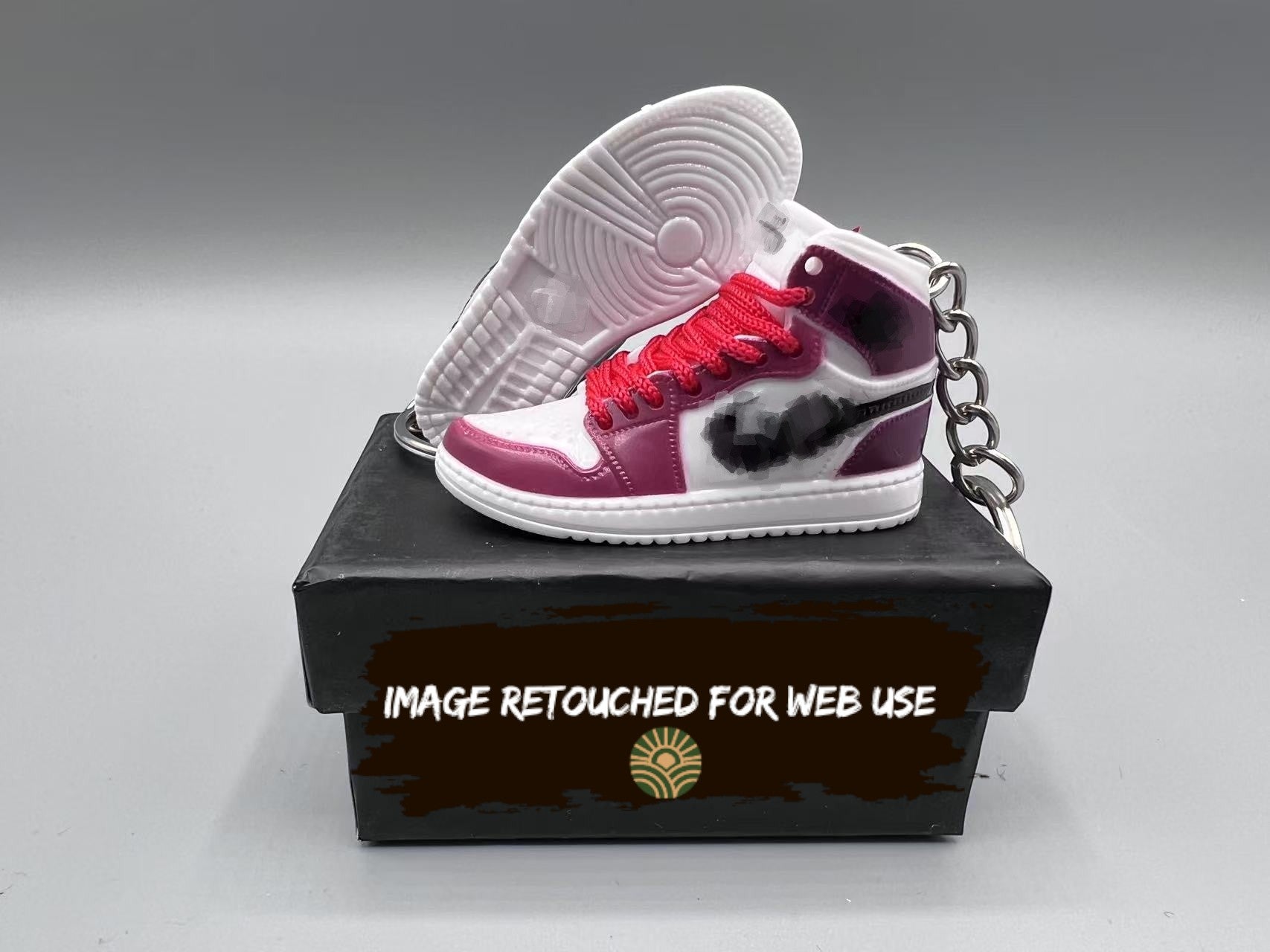1:6 Scale Mini Sneaker – "Red Wine Red Toe"