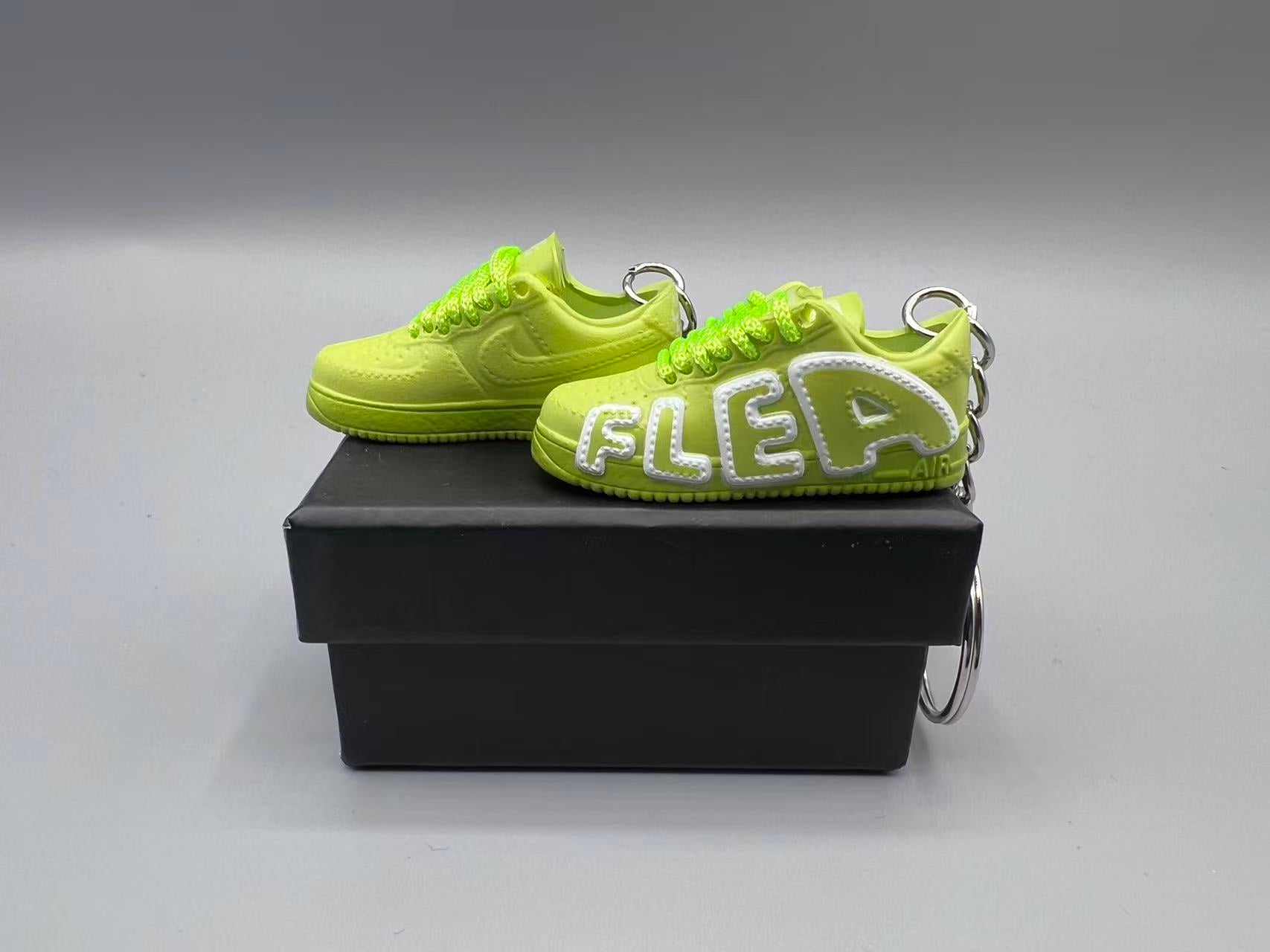 1:6 Scale Mini Sneaker – Doll Wear or Keychain – "Bubble Letter Neon Edition"