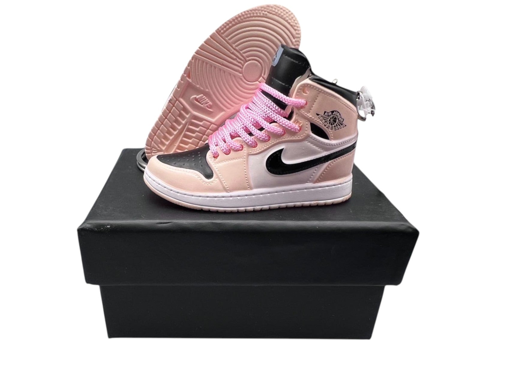 "Barely Orange" AJ1 Mini Sneakers-1/6 Scaled Shoes/ Keychains.