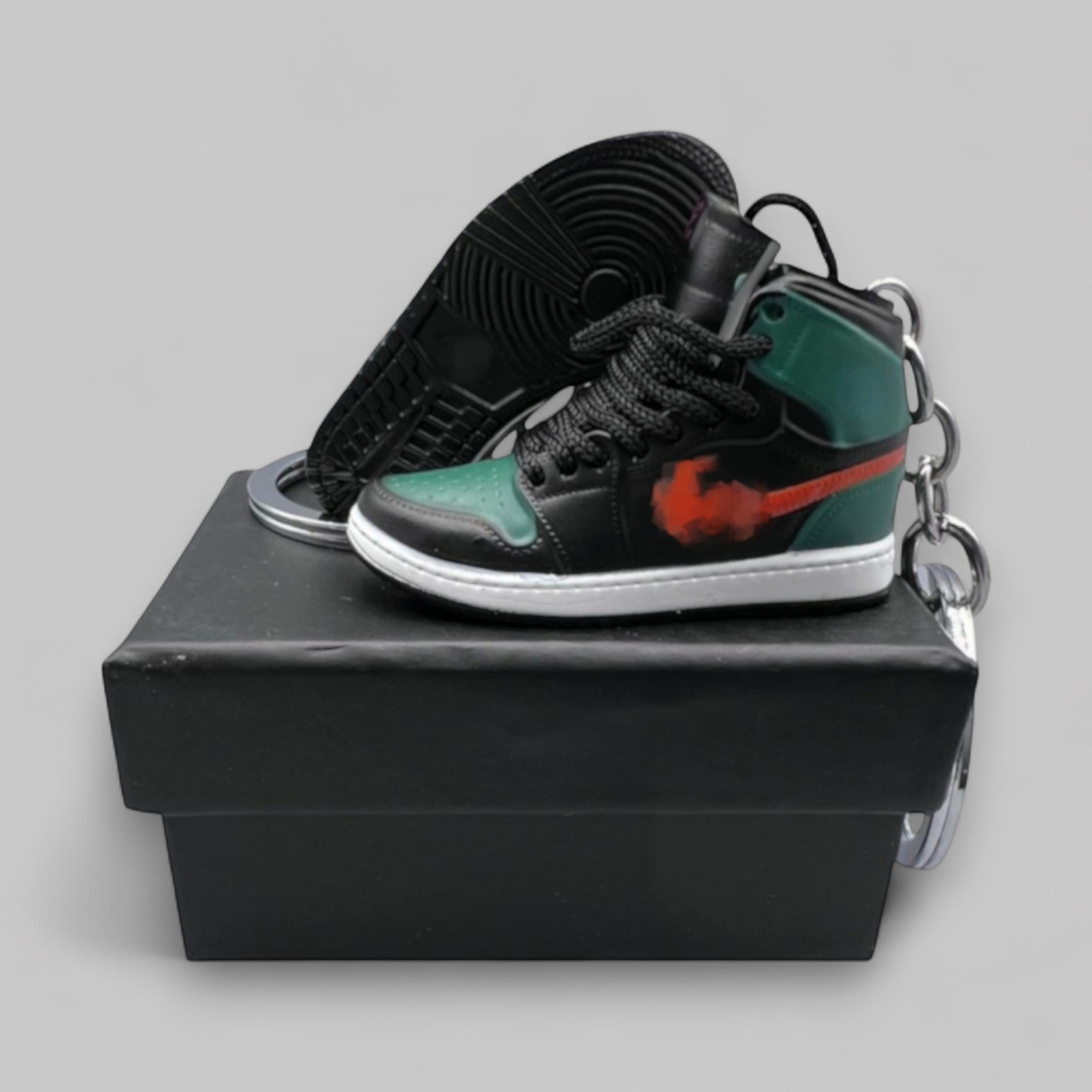 1:6 Scale Mini Sneaker – Doll Wear or Keychain - "Art Basel"