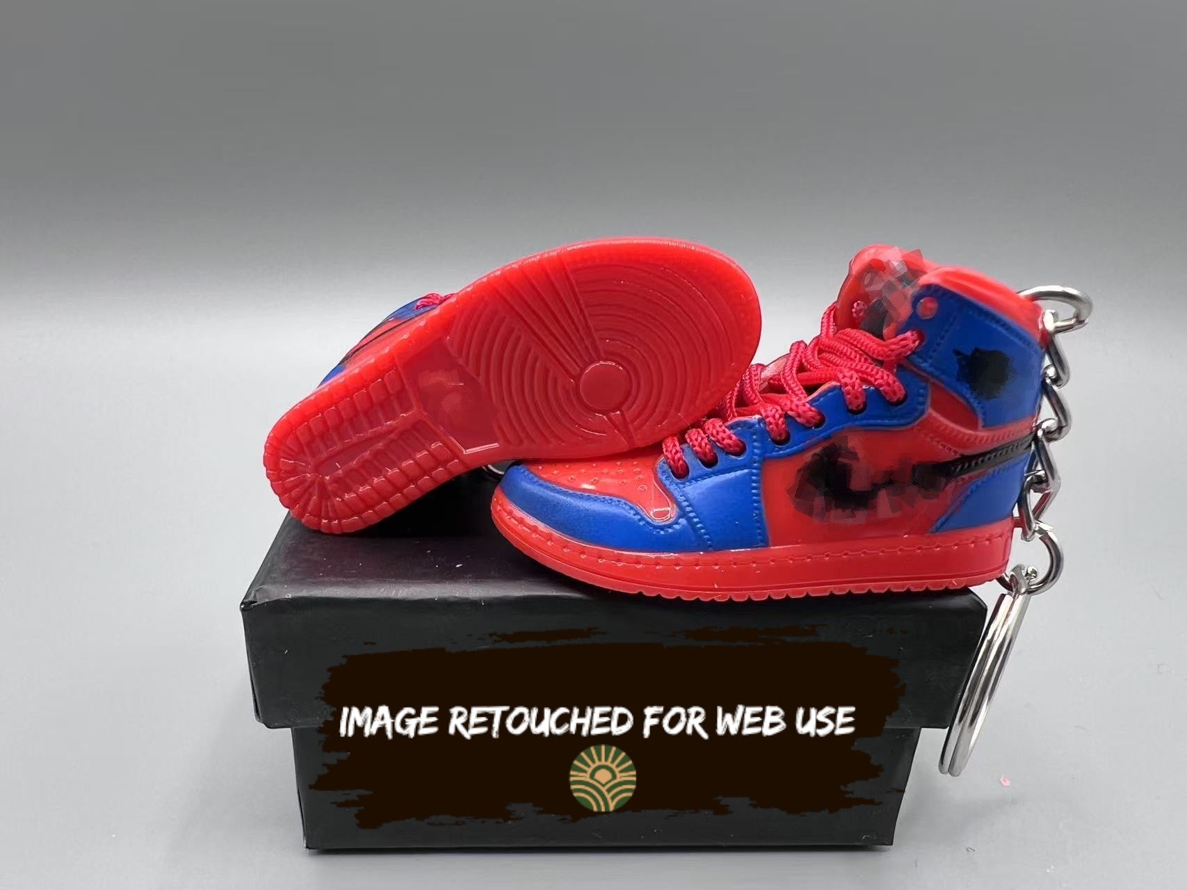 1:6 Scale Mini Sneaker – "Blue/Red
