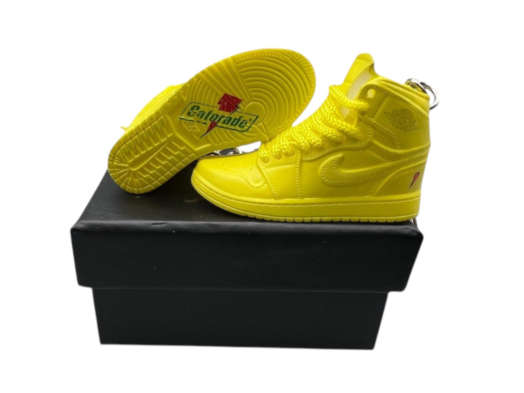 "Gatorade Cyber" AJ1 3D Mini Sneakers-1/6 Scaled Shoes/ Keychains.