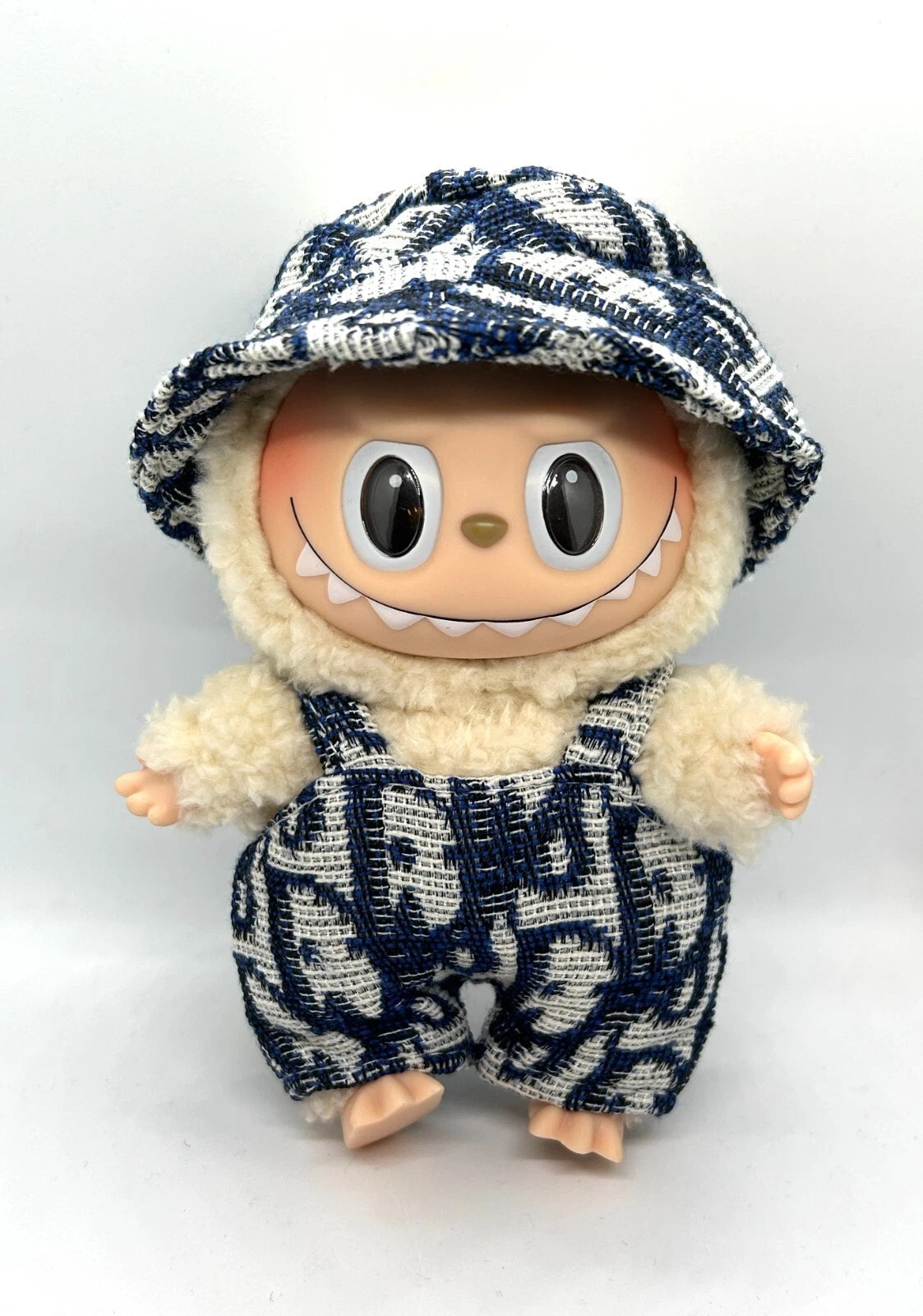 Blue Overall-Popmart Labubu Clothes
