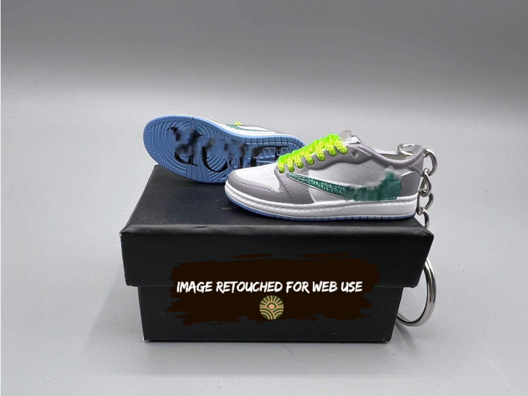 J1 Low Designer Grey Inspired Custom Sneaker Bricks Collectible Artist Edition Building Block Kit