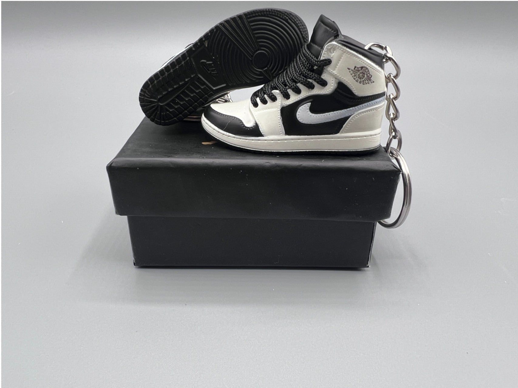 1:6 Scale Mini Sneaker – Doll Wear or Keychain - "Tuxedo"