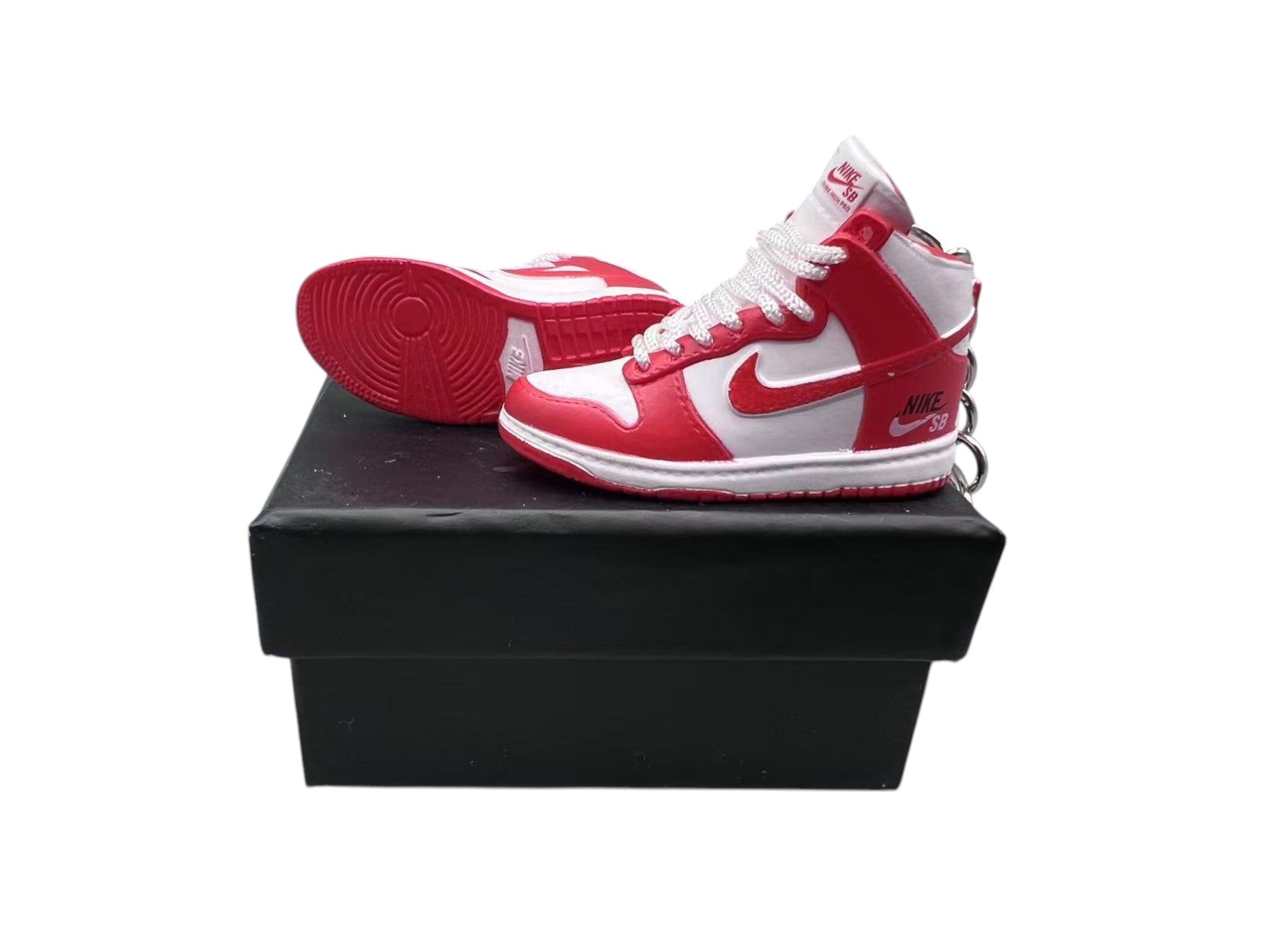 【University Red】SB Dunk High Sneaker Keychain image 0