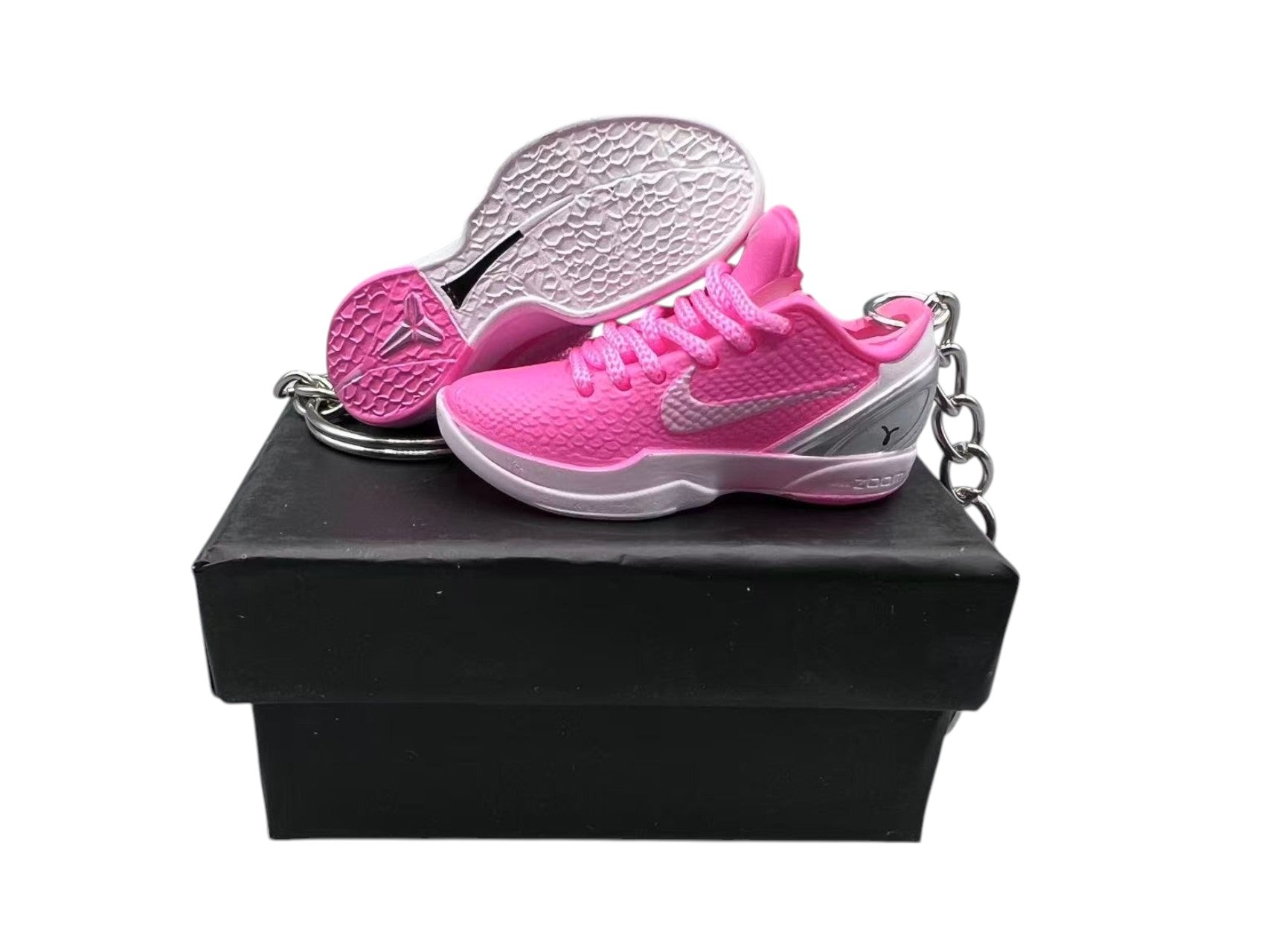 【Kay Yow Think Pink】Kobe 6 Protro Sneaker Keychain image 0