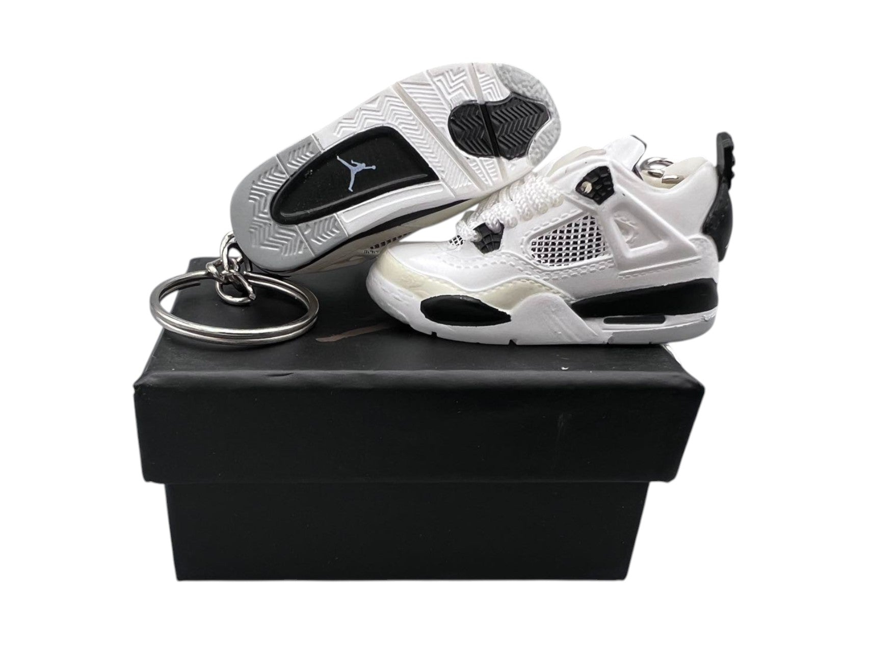 【Military Black】Air Jordan 4 Shoe Keychain image 0
