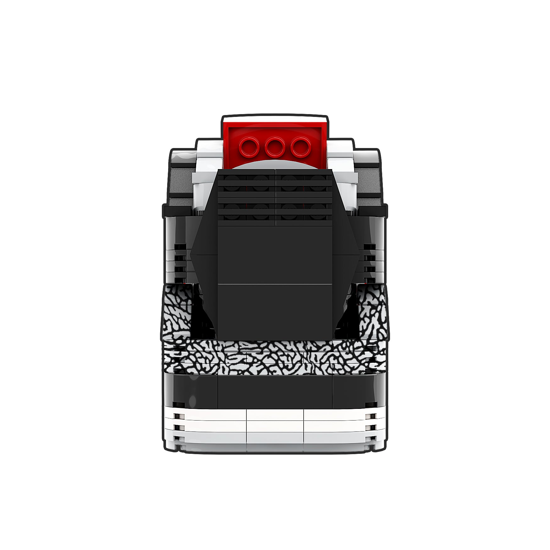 "Black Cement" Inspired Air Jordan 3 Bricks / Building Blocks Set