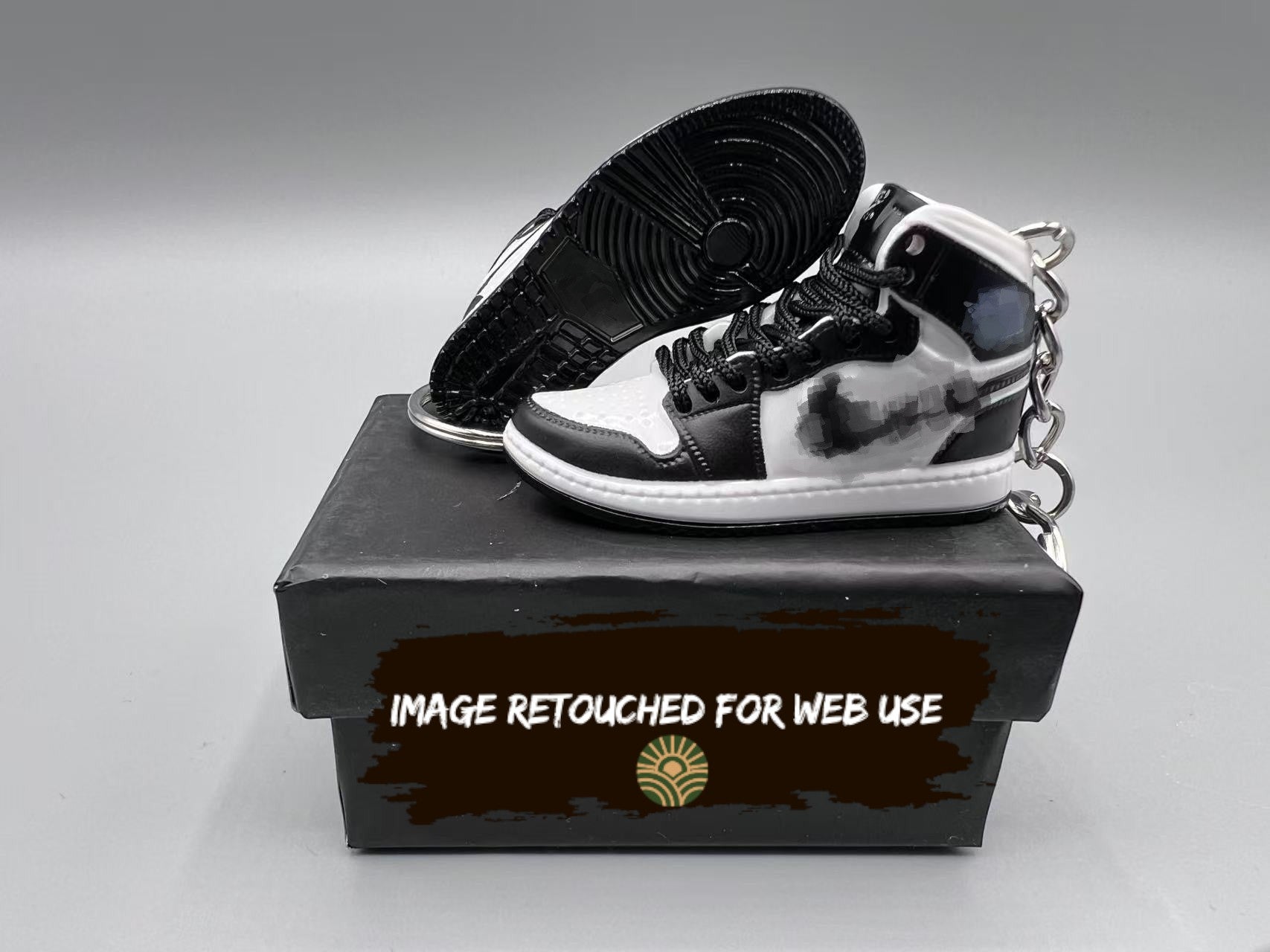 1:6 Scale Mini Sneaker – "Classic Black/White"