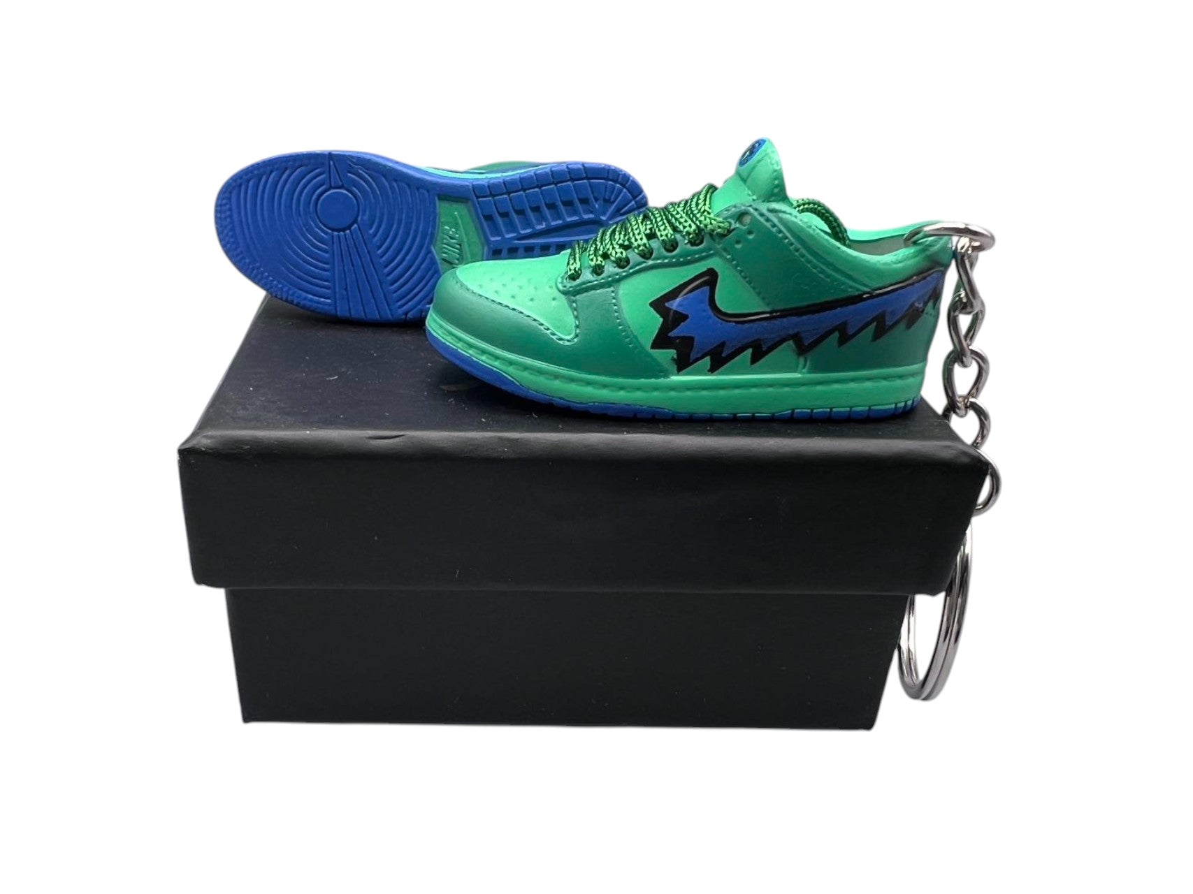 【Grateful Dead Bears Green】SB Dunk Shoe Keychain image 0