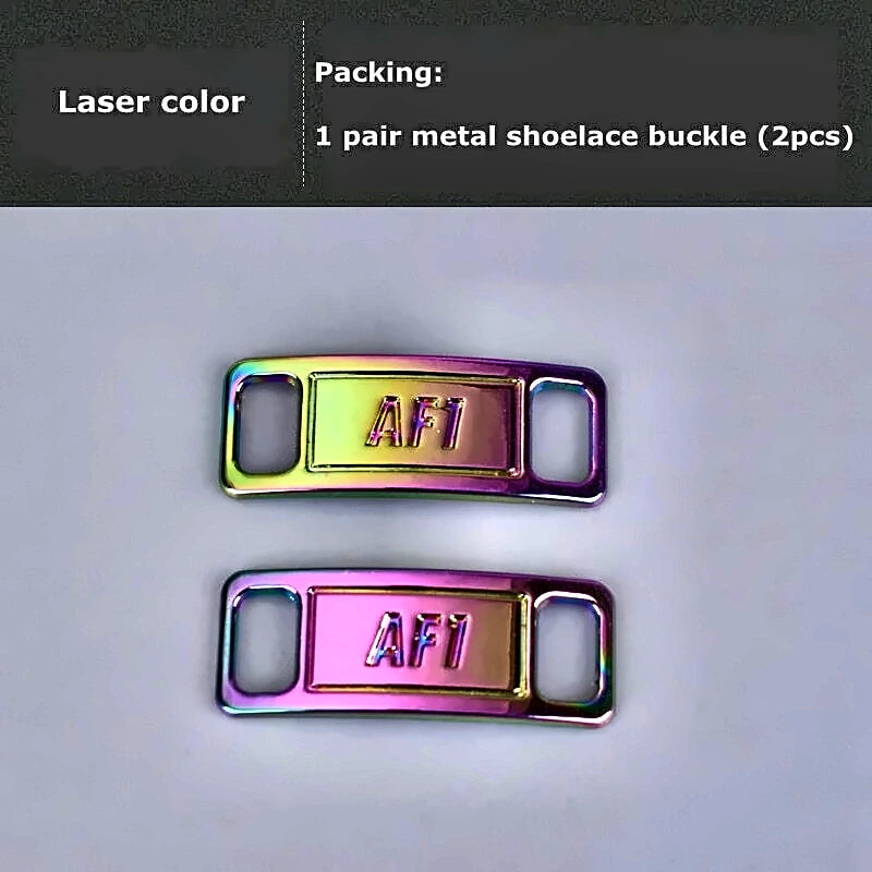 Rainbow laser AF1 replacement lace tag