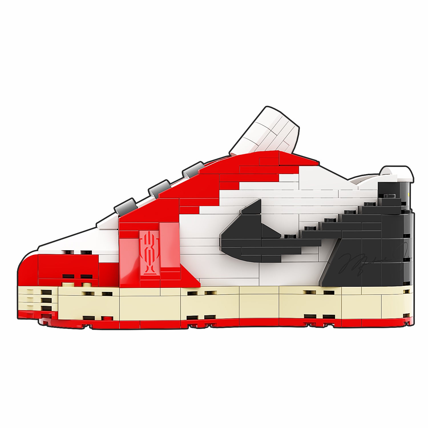 "Trophy Room" Inspired Air Jordan 1 Bricks / Building Blocks Set
