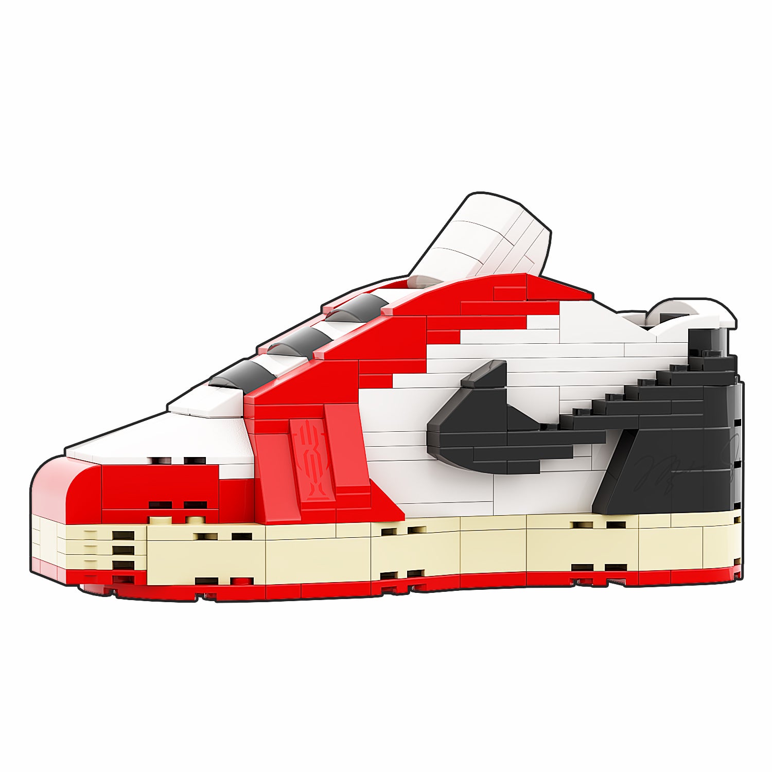 "Trophy Room" Inspired Air Jordan 1 Bricks / Building Blocks Set