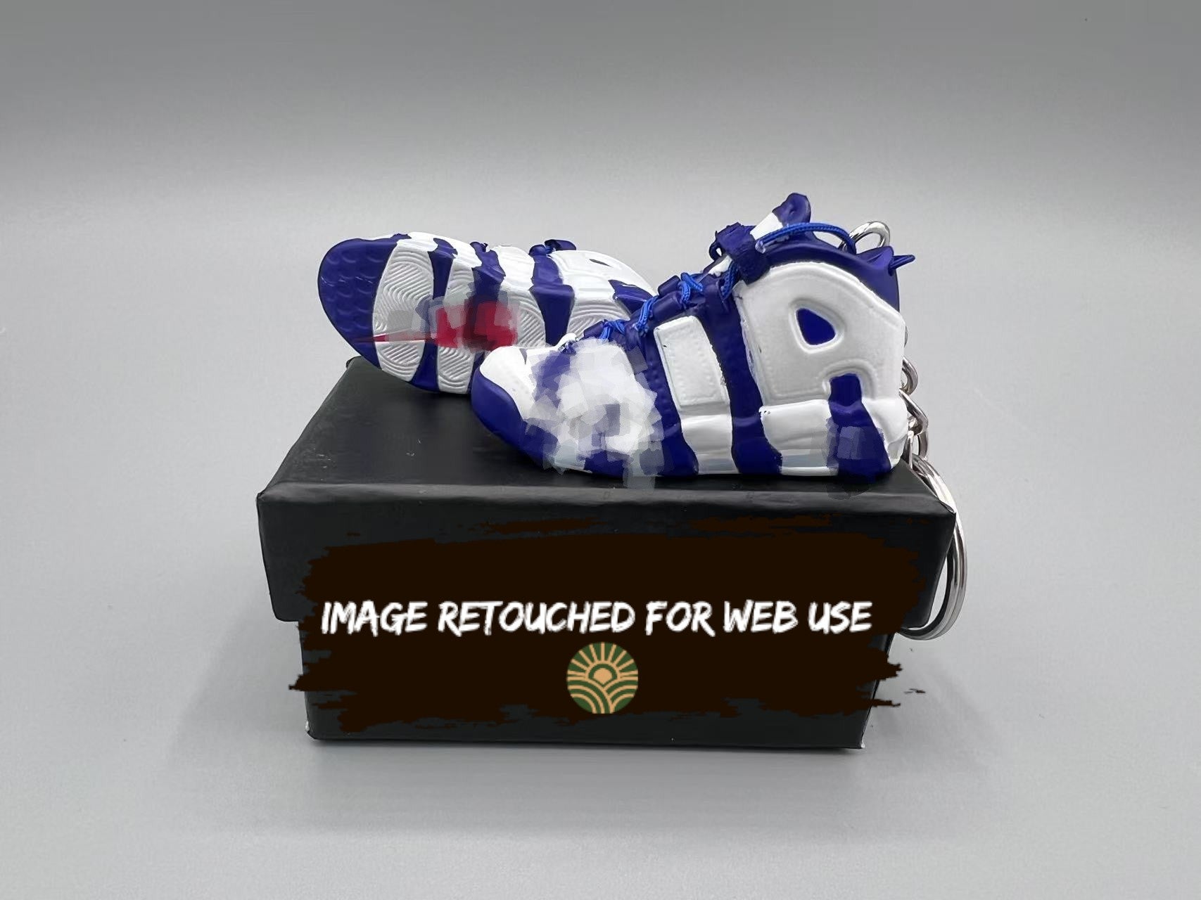 1:6 Mini Sneaker Keychain – Classic “Olympic 96” Blue/White