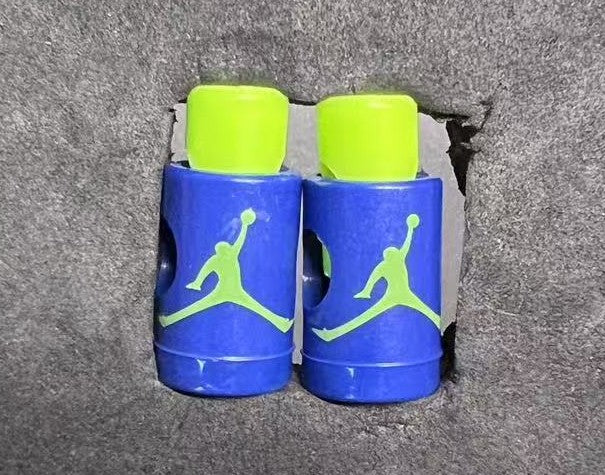 Replacement Jordan Lace Locks (Navy/Neon Green)