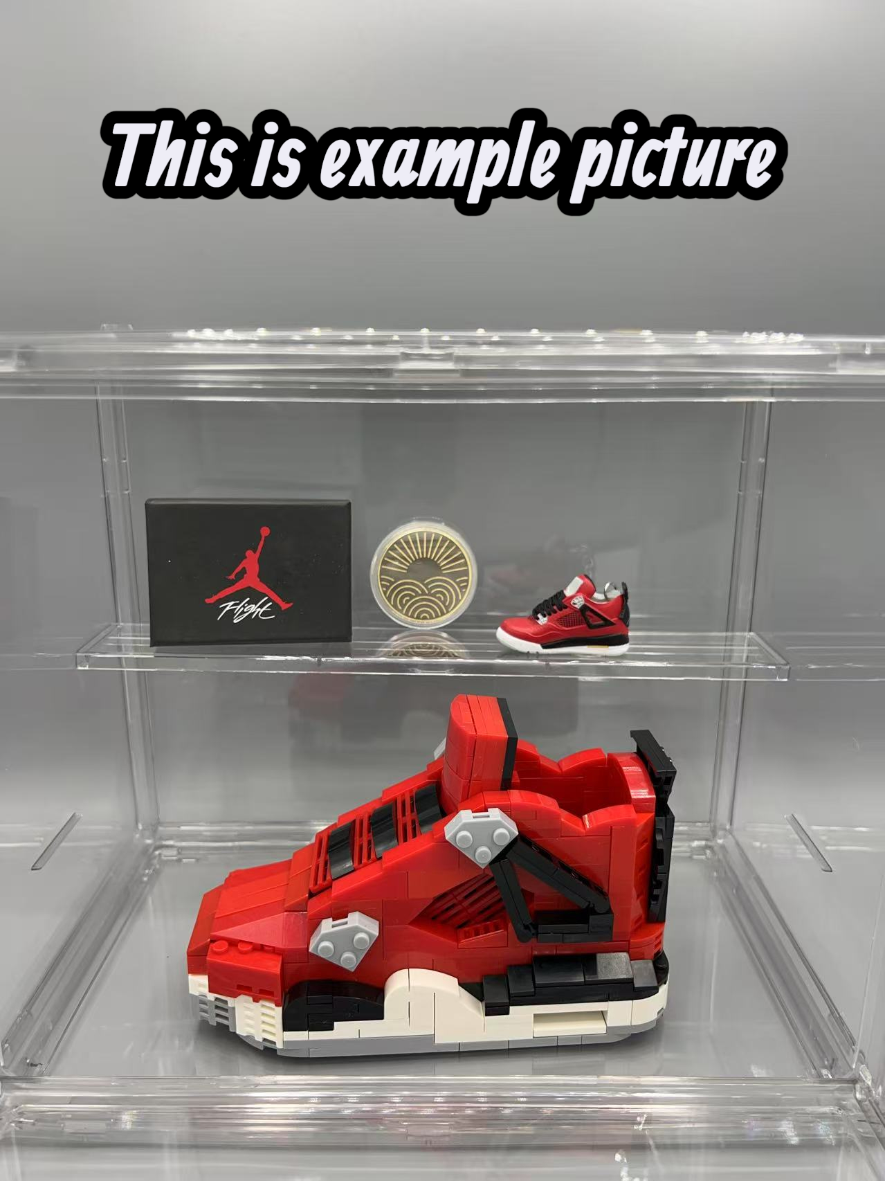 J1 Low Trophy Room Inspired Custom Sneaker Bricks Collectible Artist Edition Building Block Kit