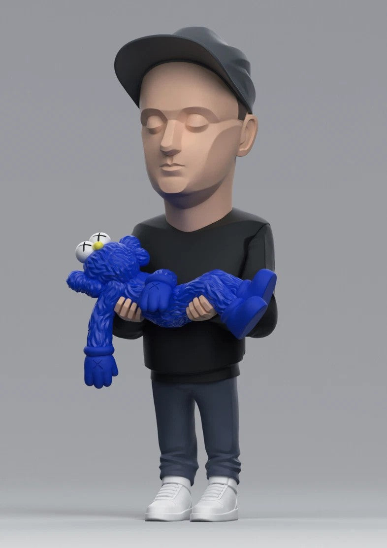 Celebrity Artist Actor Designer Culture Luxury Figure (Bryan Donnelly KAWS Blue)