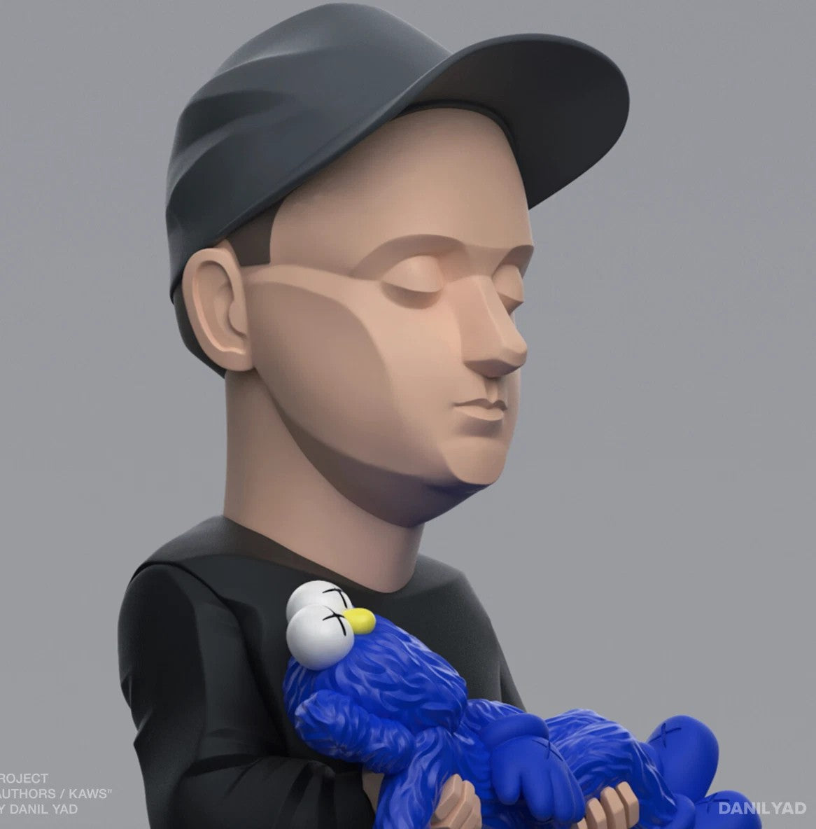 Celebrity Artist Actor Designer Culture Luxury Figure (Bryan Donnelly KAWS Blue)