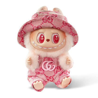 Pink Overall-Popmart Labubu Clothes